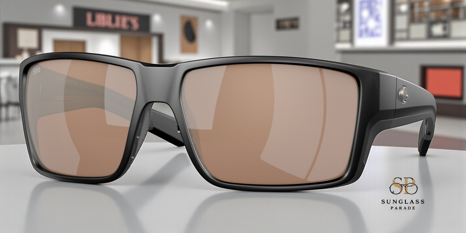 COSTA DEL MAR 6S9080 03 ReeftPro Black Copper Silver Mir 63 mm Men\'s Sunglasses COSTA DEL MAR 6S9080 03 ReeftPro Black Copper Silver Mir 63 mm Men\'s Sunglasses