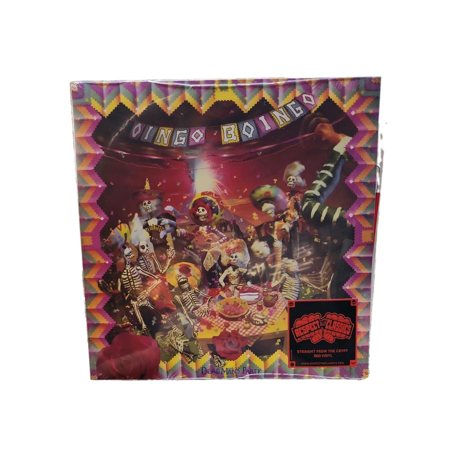 OINGO BOINGO Dead Man's Party SEALED Red Vinyl LP - 2015 Reissue Marked Barcode