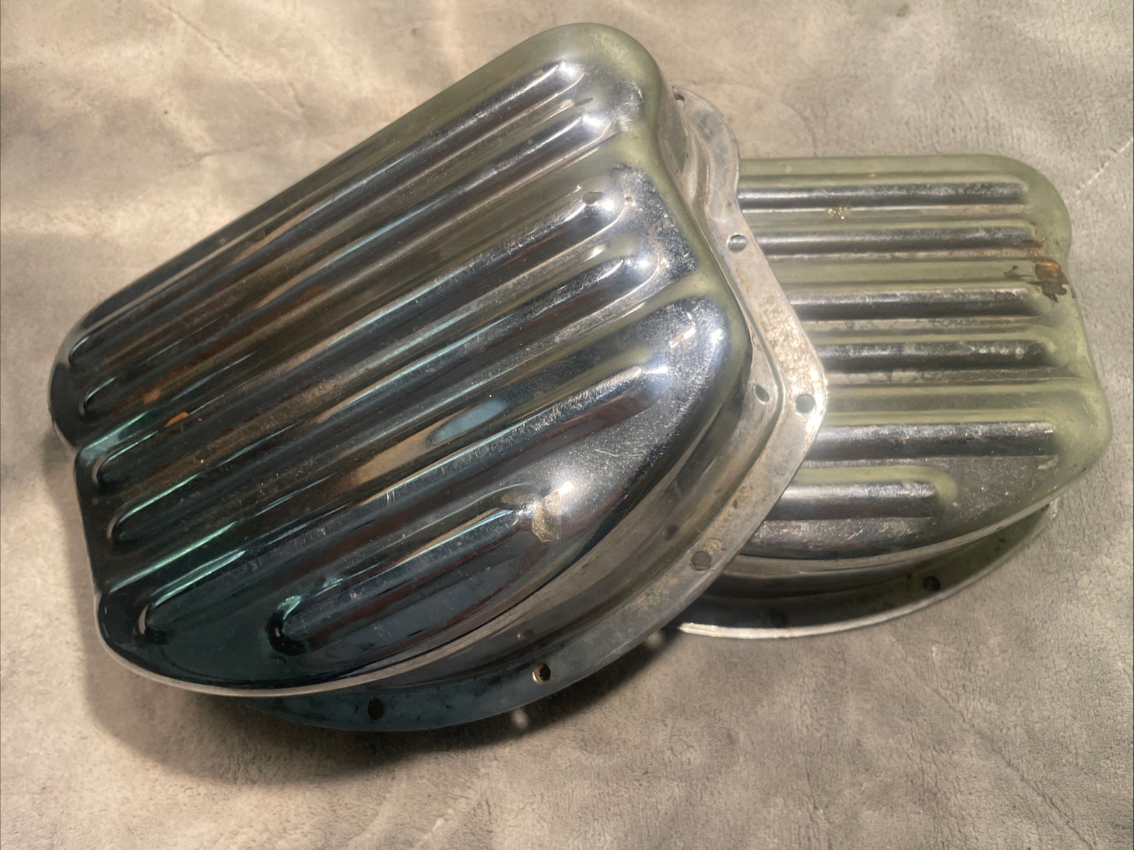 Harley-Davidson Panhead Old Ribbed Rocker Box Covers Harley-Davidson Panhead Old Ribbed Rocker Box Covers