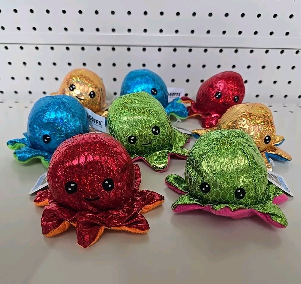 Lot Of 8 Goffa Octopus Plush Shiny Sparkle #1 Toy Plush Valentine’s Easter NWT Lot Of 8 Goffa Octopus Plush Shiny Sparkle #1 Toy Plush Valentine’s Easter NWT