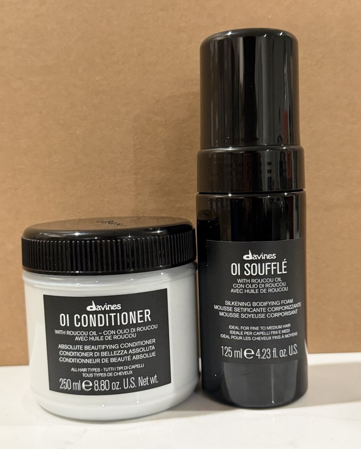 Davines OI Conditioner 250ml / 8.8 oz & OI Soufflé 125ml / 4.23 fl oz