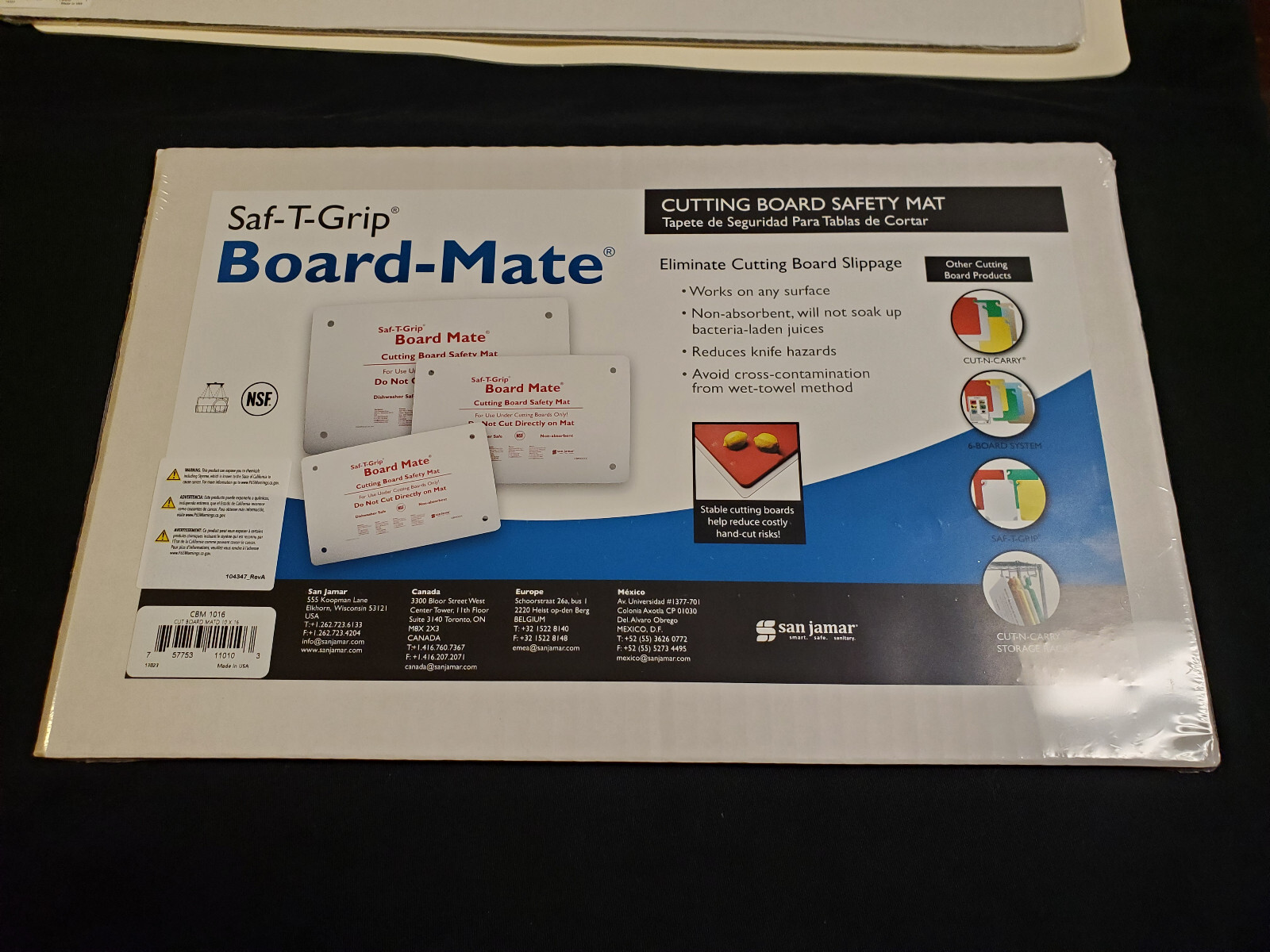 San Jamar CBM1016 Saf-T-Grip Board-Mate 16\