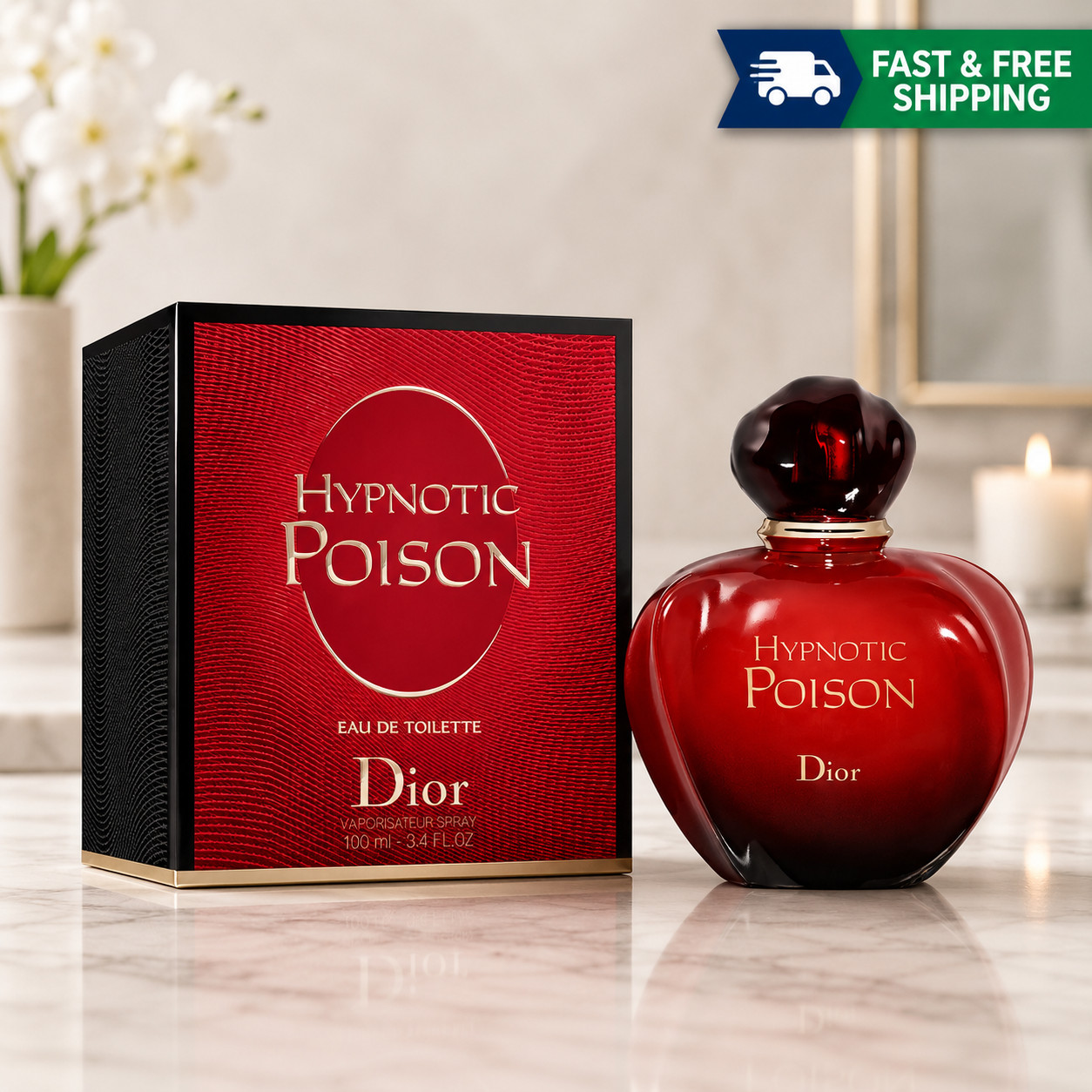 Hypnotic Poison By Christian Dior 3.4 fl.oz Eau De Toilette Spray For Women