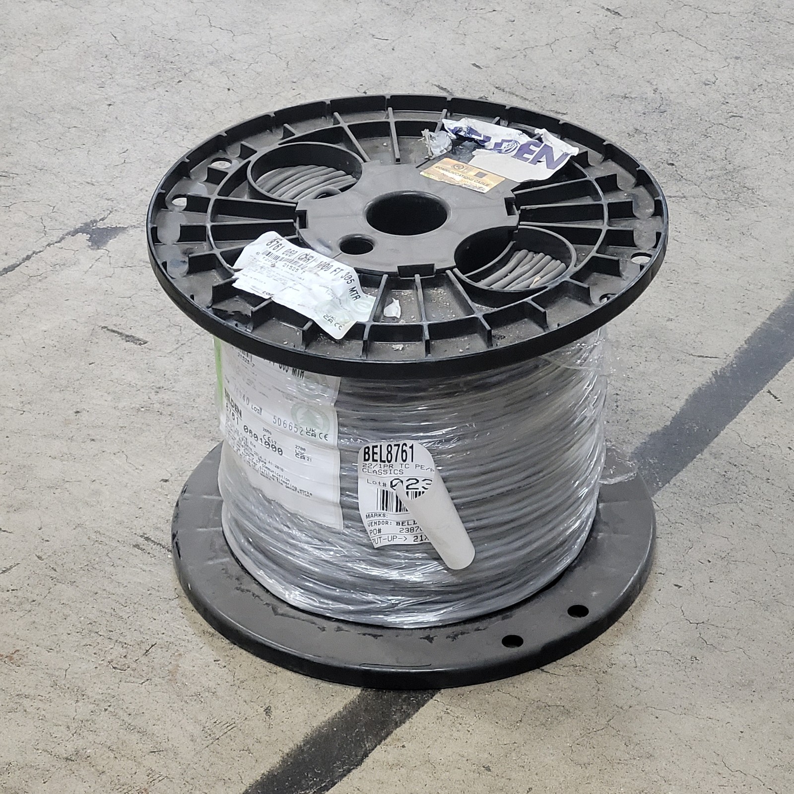 Spool of 1000' Belden 8761060 Shielded Audio Sound & Control Cable, 612825215257