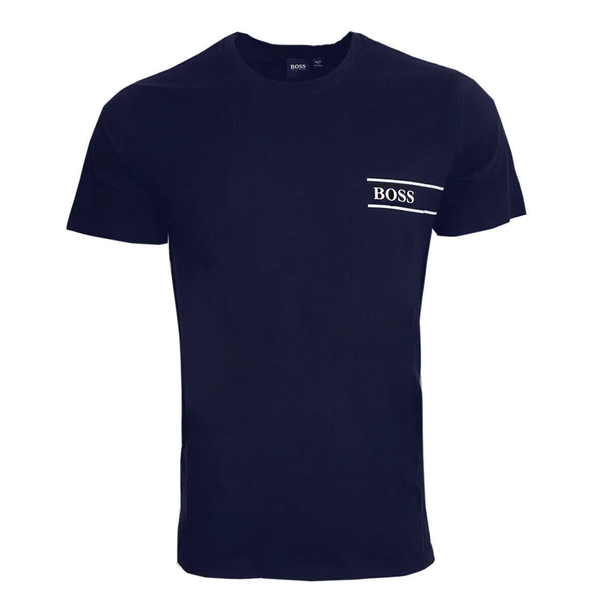 Hugo Boss Pure Cotton Crew Neck T-Shirt Navy MD Hugo Boss Pure Cotton Crew Neck T-Shirt Navy MD