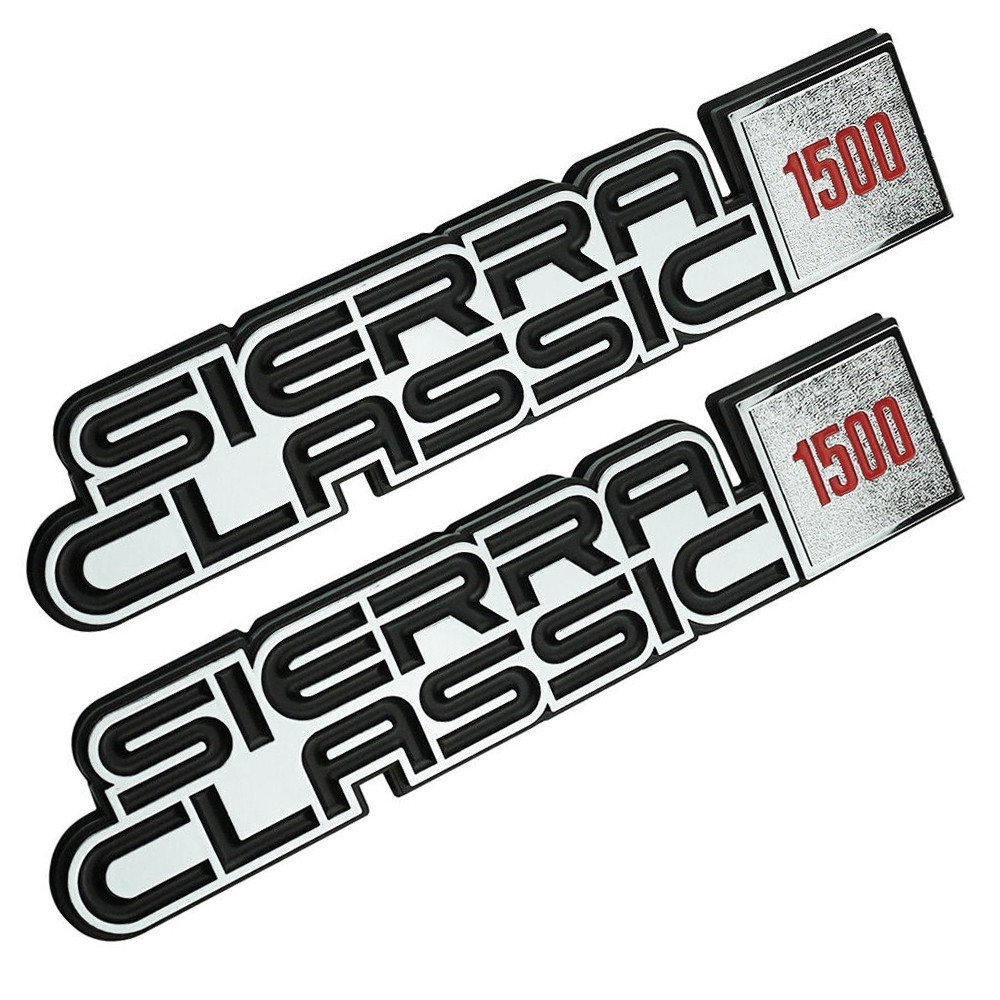 Fender Emblems Fits 1981-1986 Classic Sierra 1500 Badges Reproduction