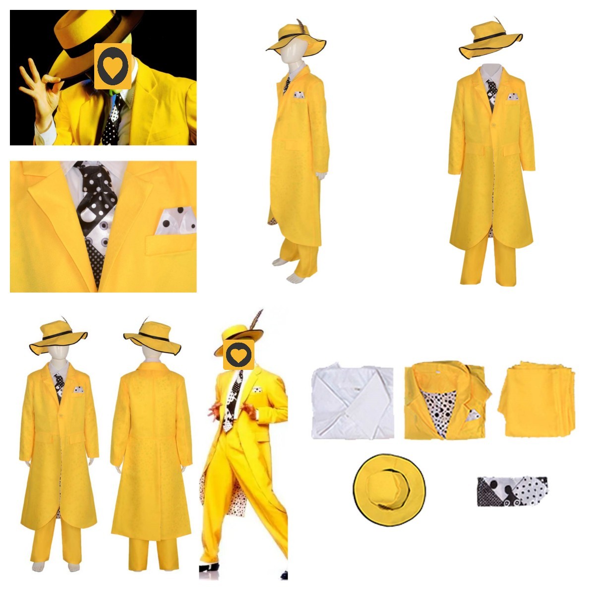 Kids Jim Carrey Stanley Ipkiss Cosplay The 2024 Mask Children Costume fullsuit