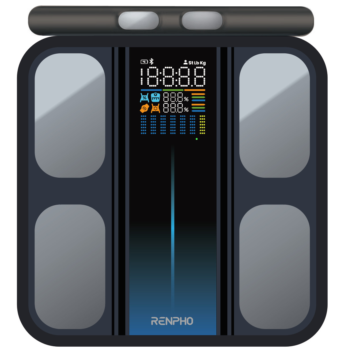 RENPHO Scale for Body Weight and Fat Percentage, Smart Scale with 8 Electrodes