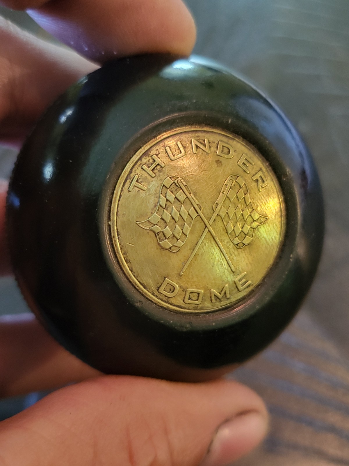 THUNDER DOME SHIFT knob HOTROD RATROD  SCTA TROG 1932  MODEL A CHECKERED FLAGS