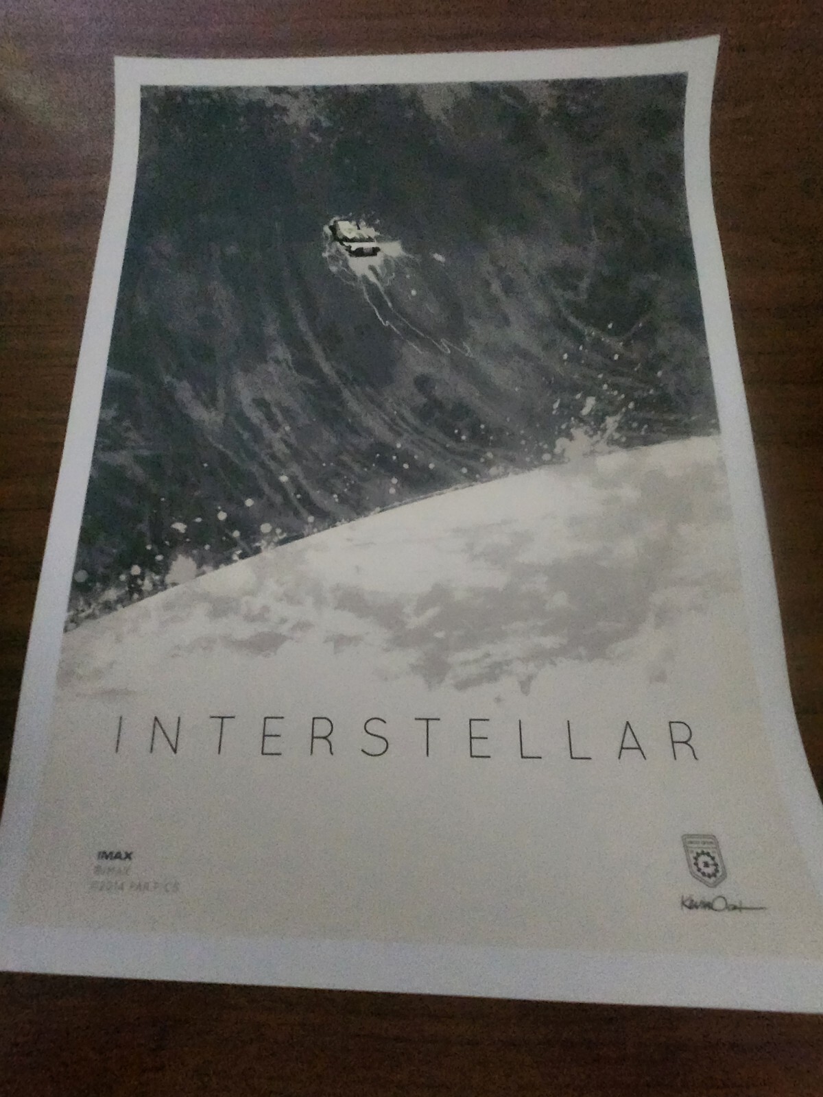 INTERSTELLAR 12x16 Original Promo Movie Poster 2014 IMAX Christopher Nolan C INTERSTELLAR 12x16 Original Promo Movie Poster 2014 IMAX Christopher Nolan C