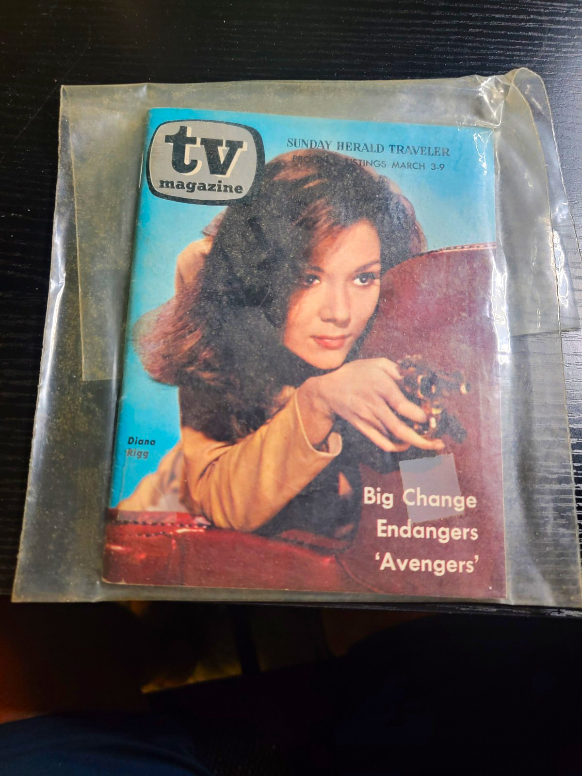 Vintage 1968 Sunday Herald Traveler TV Magazine Mar 3–9 Diana Rigg Insert Vintage 1968 Sunday Herald Traveler TV Magazine Mar 3–9 Diana Rigg Insert