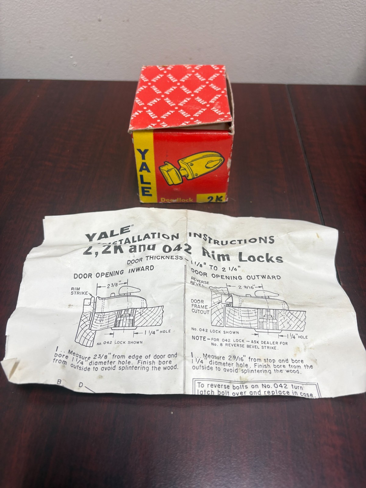 Vintage Yale Deadlock 2K Nightlatch Door Lock Bew Old Stock Vintage Yale Deadlock 2K Nightlatch Door Lock Bew Old Stock