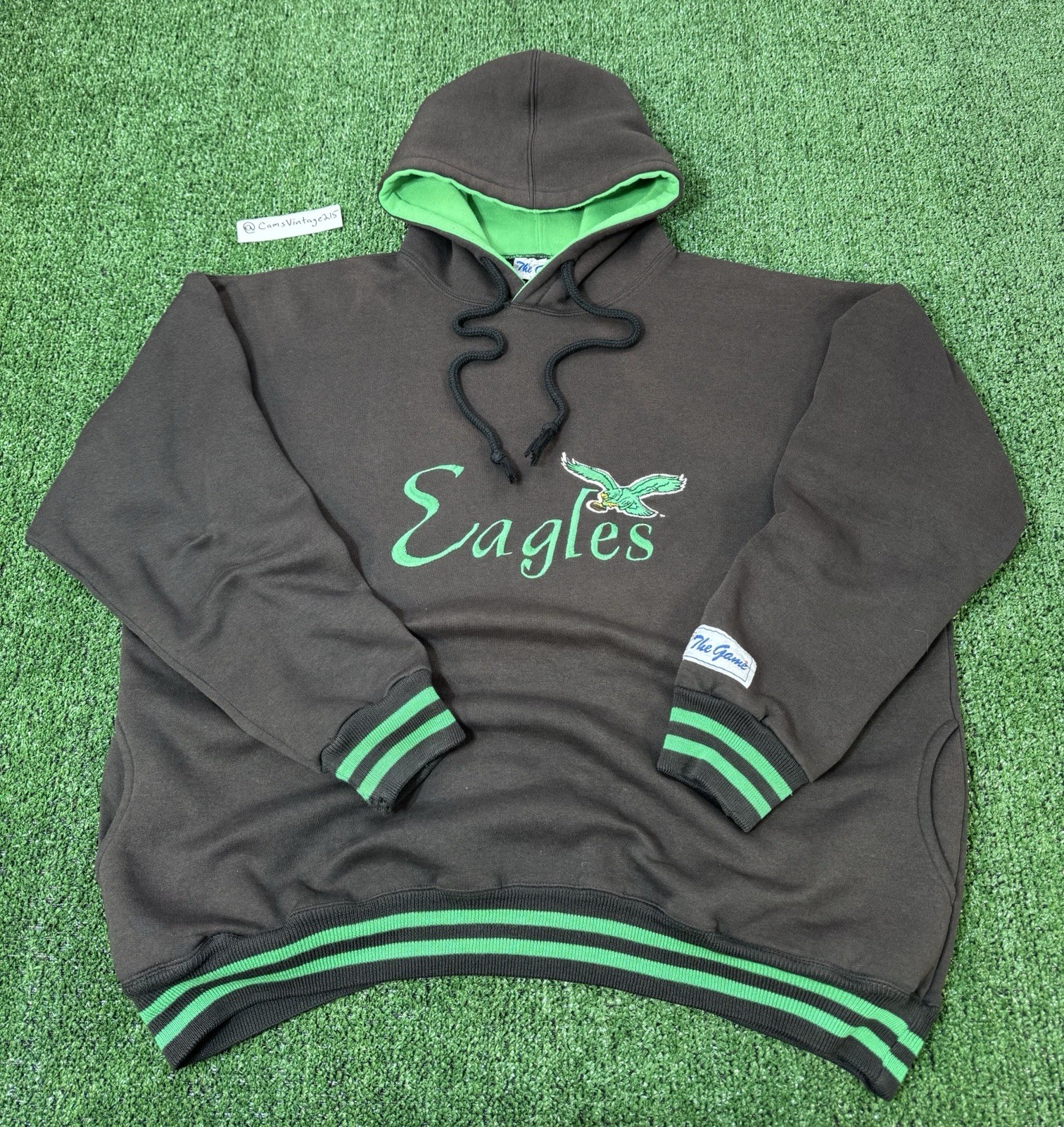 Vintage 90s Philadelphia Eagles The Game Pullover Hoodie Sweatshirt Men’s Size L Vintage 90s Philadelphia Eagles The Game Pullover Hoodie Sweatshirt Men’s Size L
