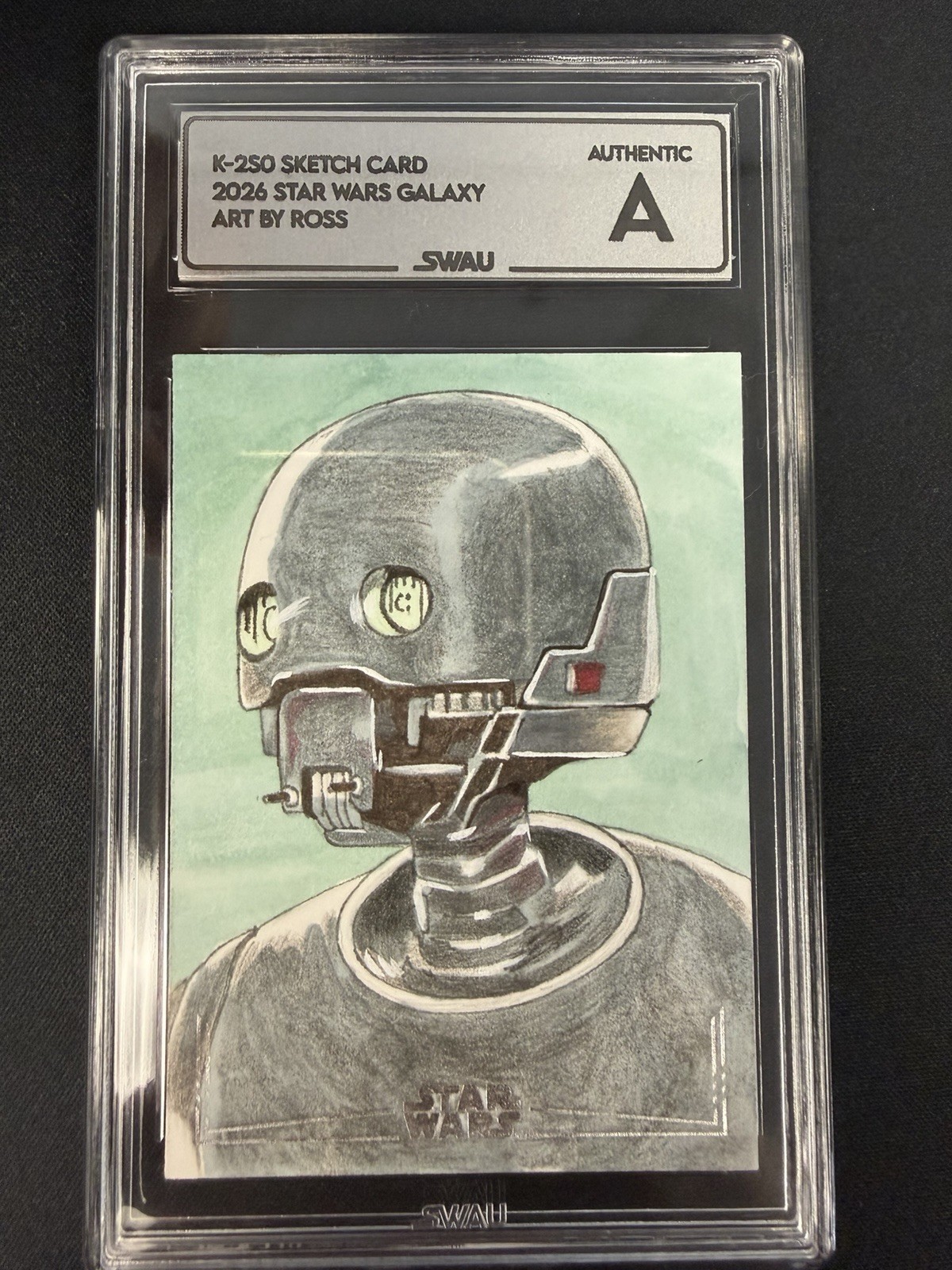 Topps 2026 Star Wars Galaxy K-250 Sketch Artist Signature Auto Hard Signed 1/1