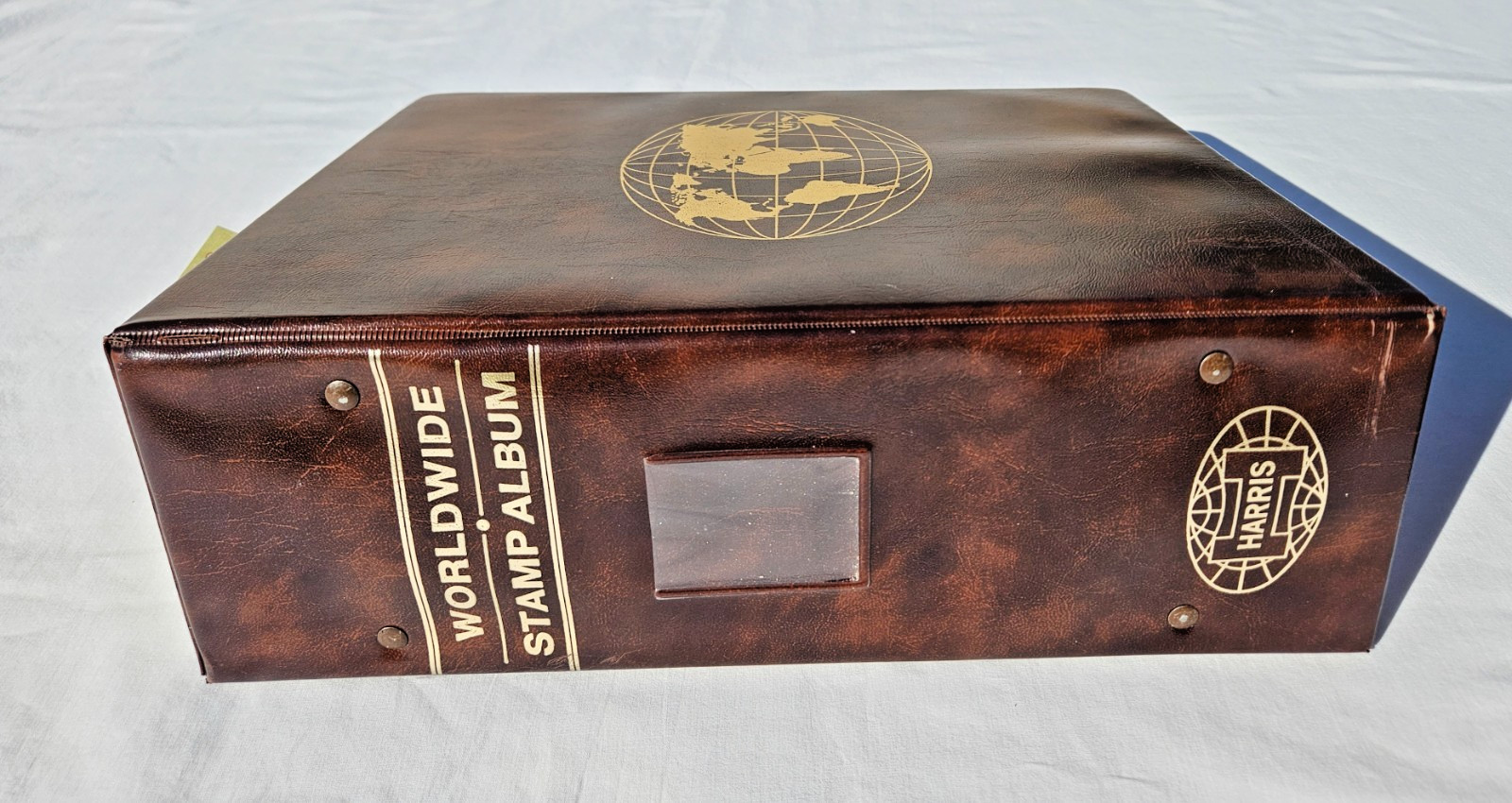 Harris Worldwide Album w/ Stamps Singapore South Africa Spain Sweden Solomon Is.