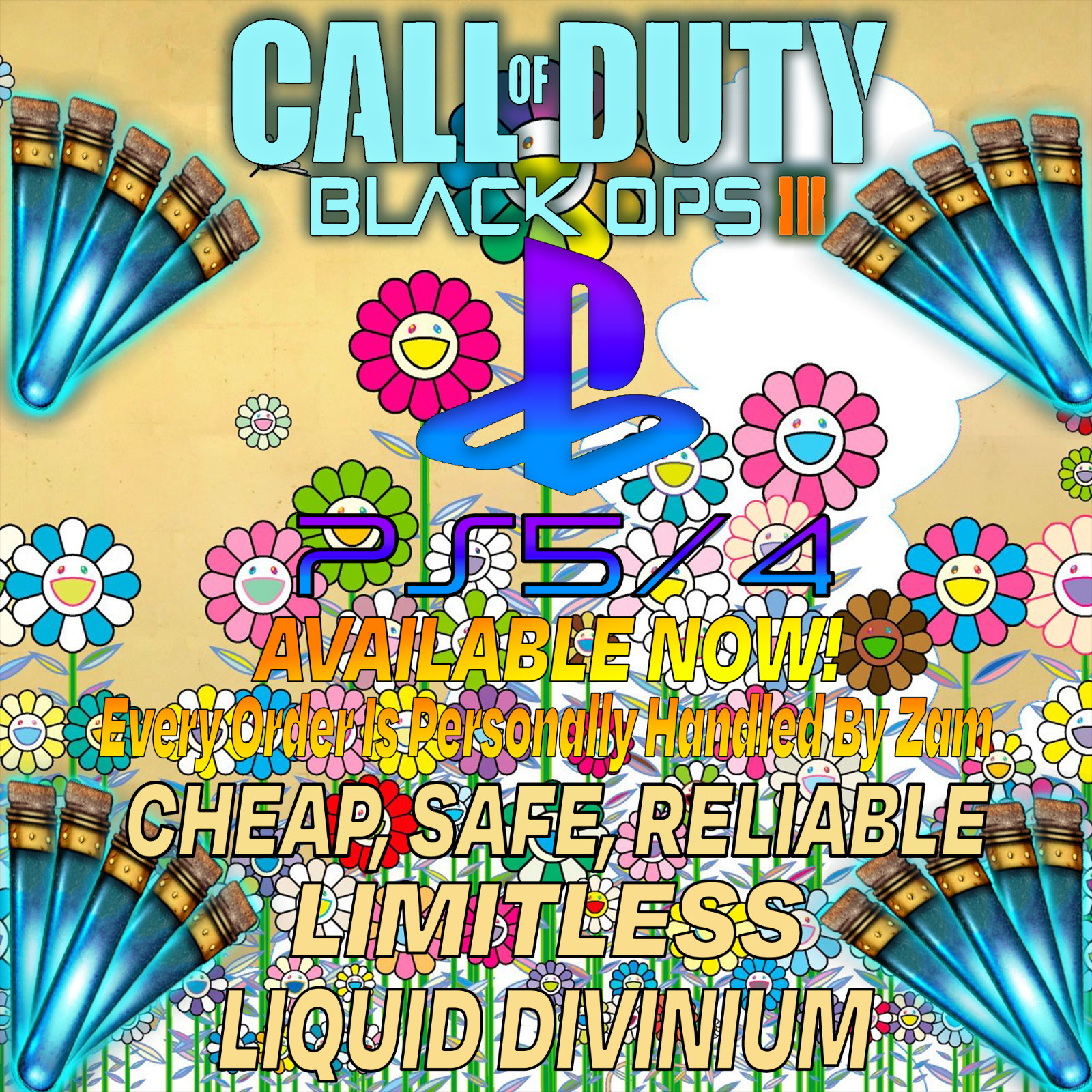 BO3 Liquid Divinium 50K–1M+ | Call of Duty Black Ops III | PS4 PS5 | Zombies