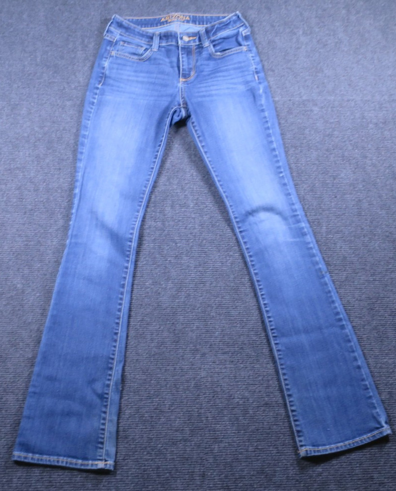 Arizona Jeans Womens 1 Blue Cotton Denim Bootcut Workwear Faded Travel - 531