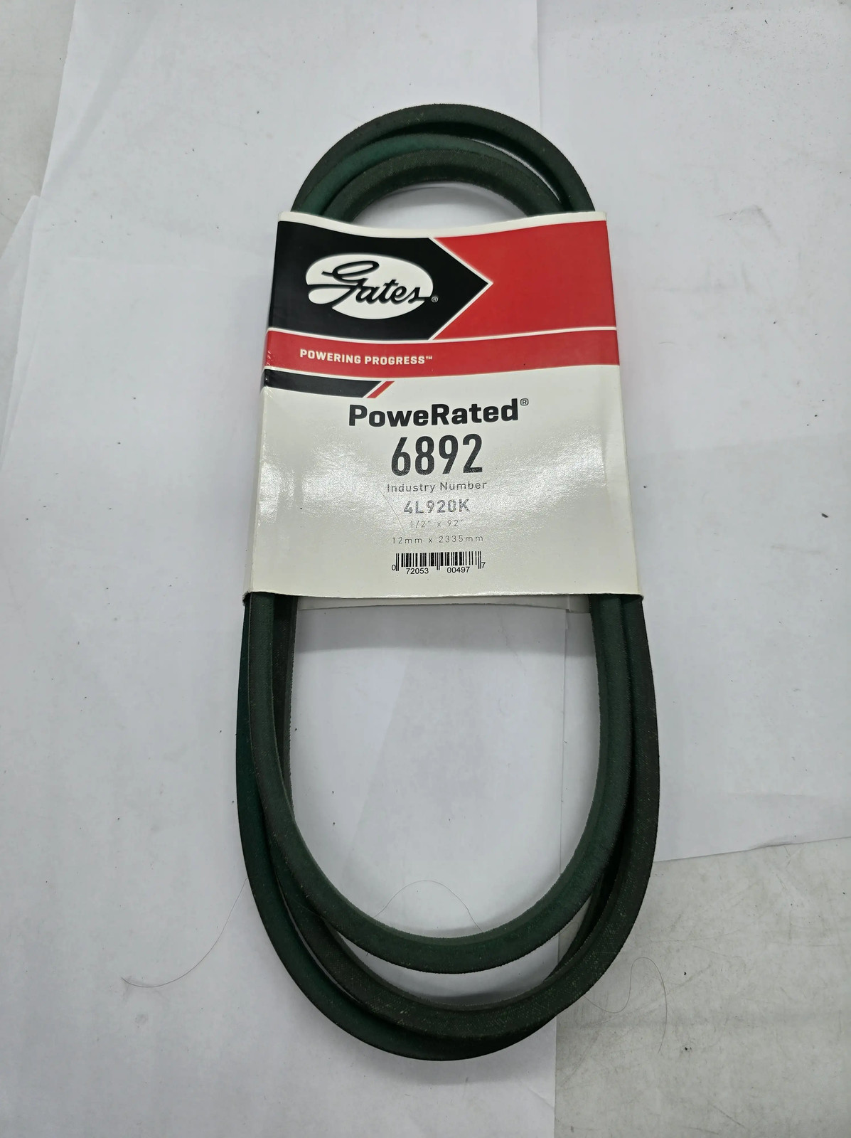 Gates PoweRated Green Aramid Belt 6892 4L920K 1/2 X 92\ Gates PoweRated Green Aramid Belt 6892 4L920K 1/2 X 92\