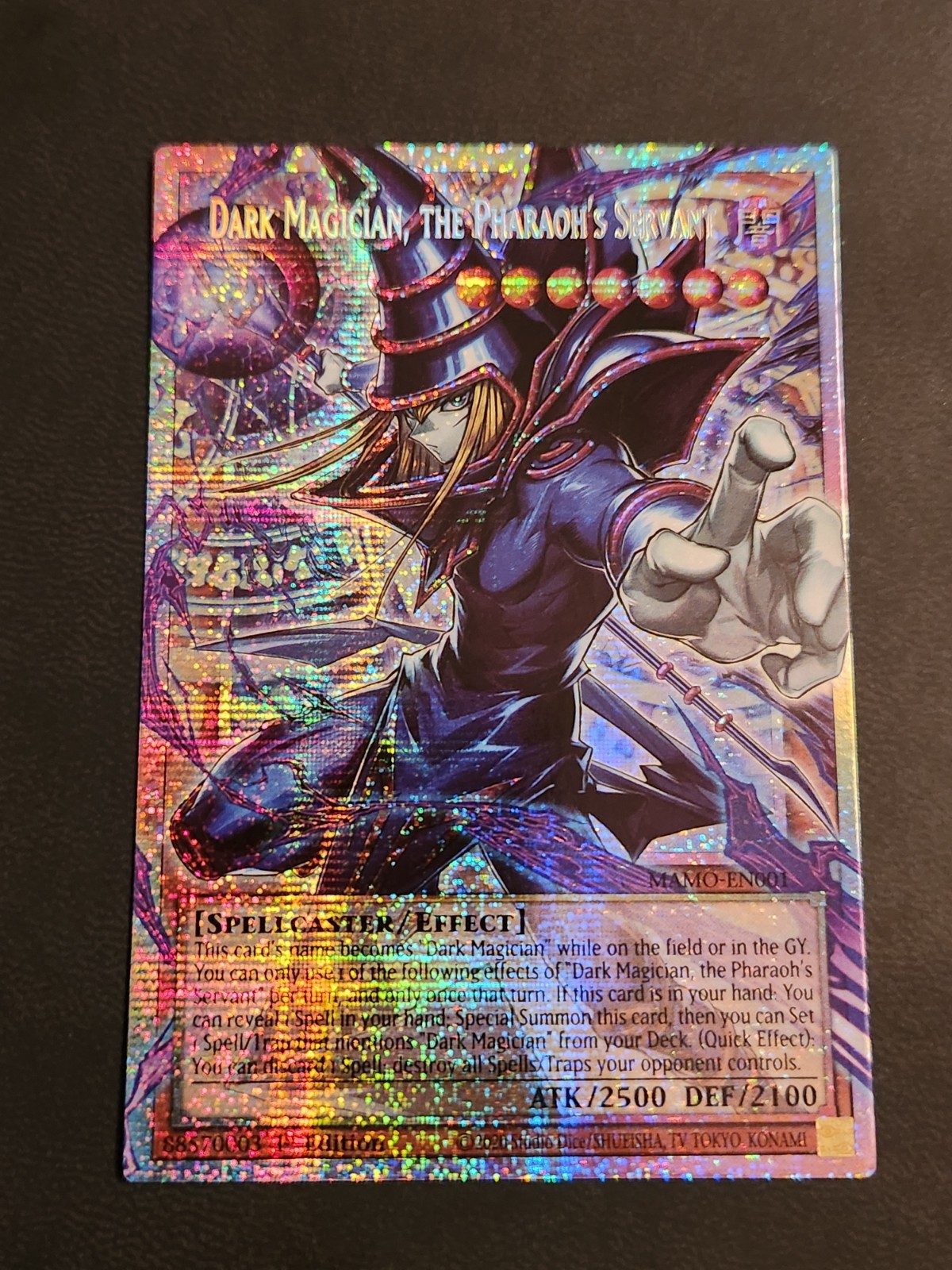 Dark Magician, the Pharaoh\'s Servant MAMO-EN001 Overframe Starlight 1st Ed LP Dark Magician, the Pharaoh\'s Servant MAMO-EN001 Overframe Starlight 1st Ed LP