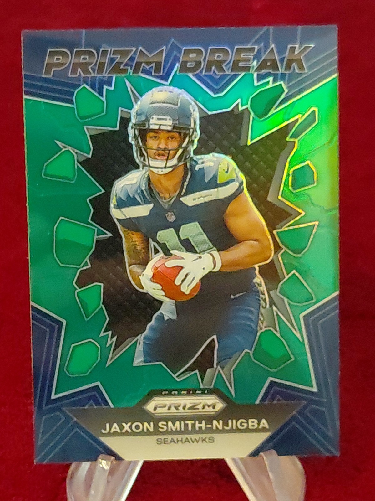 2023 Panini Prizm - Prizm Break Jaxon Smith-Njigba #PB-2 Green Ice Prizm (RC)