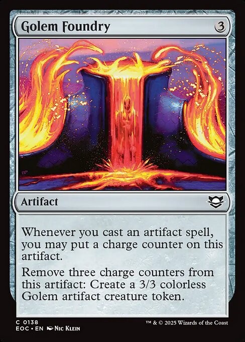 Golem Foundry 138 C Normal EOC MTG NM