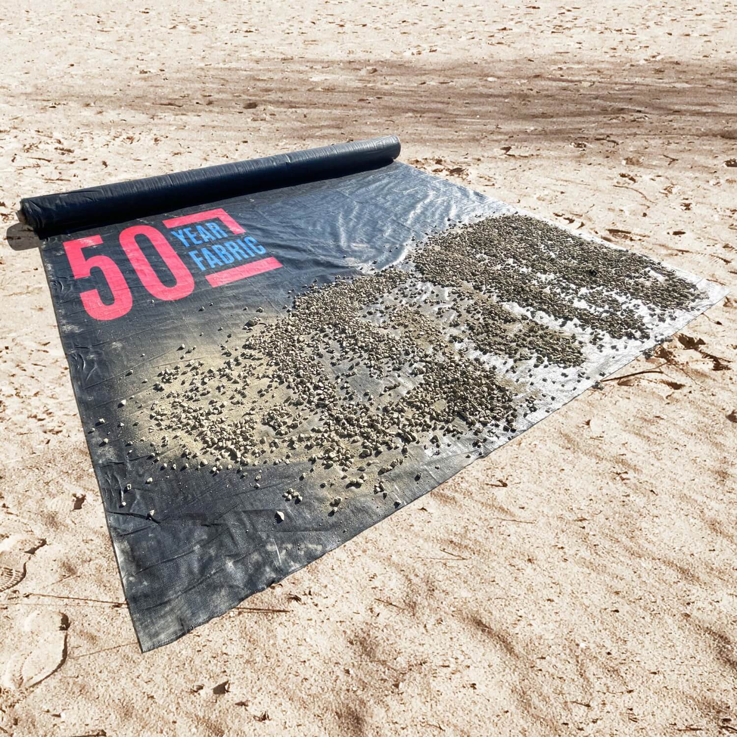 Sandbaggy 6 oz Woven Geotextile Landscape Fabric | 50 Year Fabric | 2x Thicker