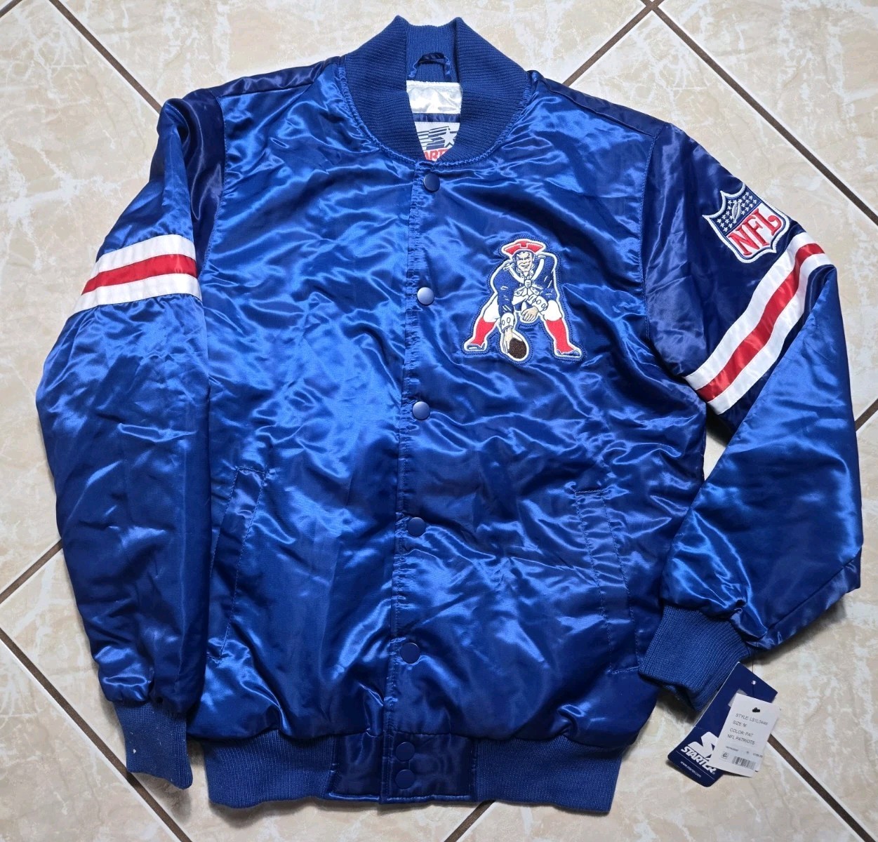 NWT Starter Homage Exclusive New England Patriots Satin Jacket Men\'s Medium $200