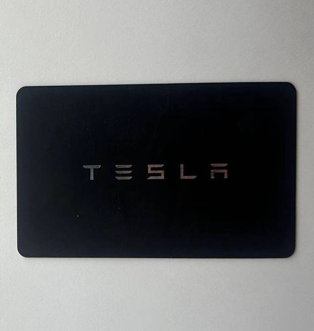 Genuine Tesla OEM Key Card Model 3 Model Y Black NFC Access Key Used Genuine Tesla OEM Key Card Model 3 Model Y Black NFC Access Key Used