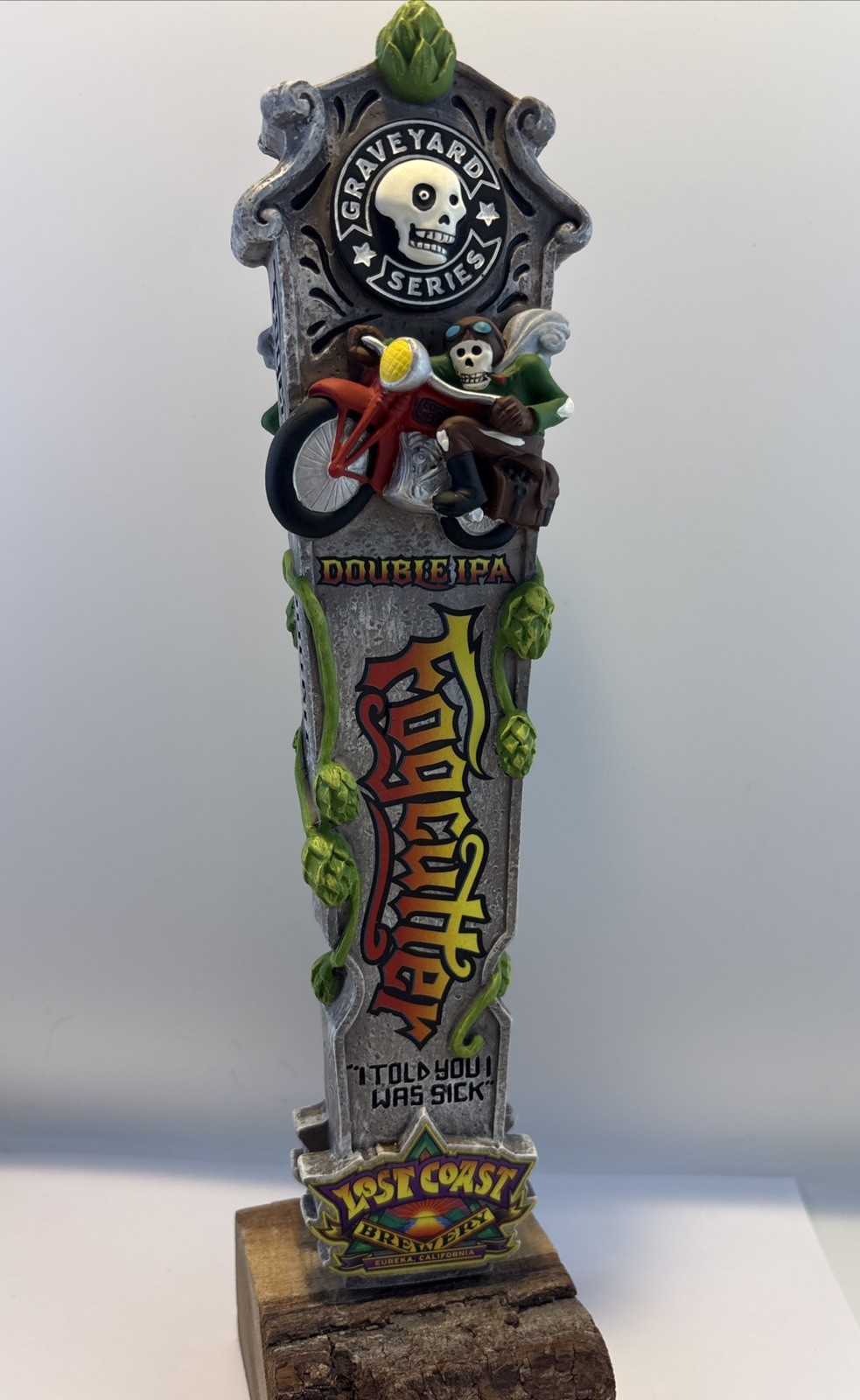 Beer Tap Handle Lost Coast Fog Cutter Beer Tap Handle Graveyard Series Beer Tap