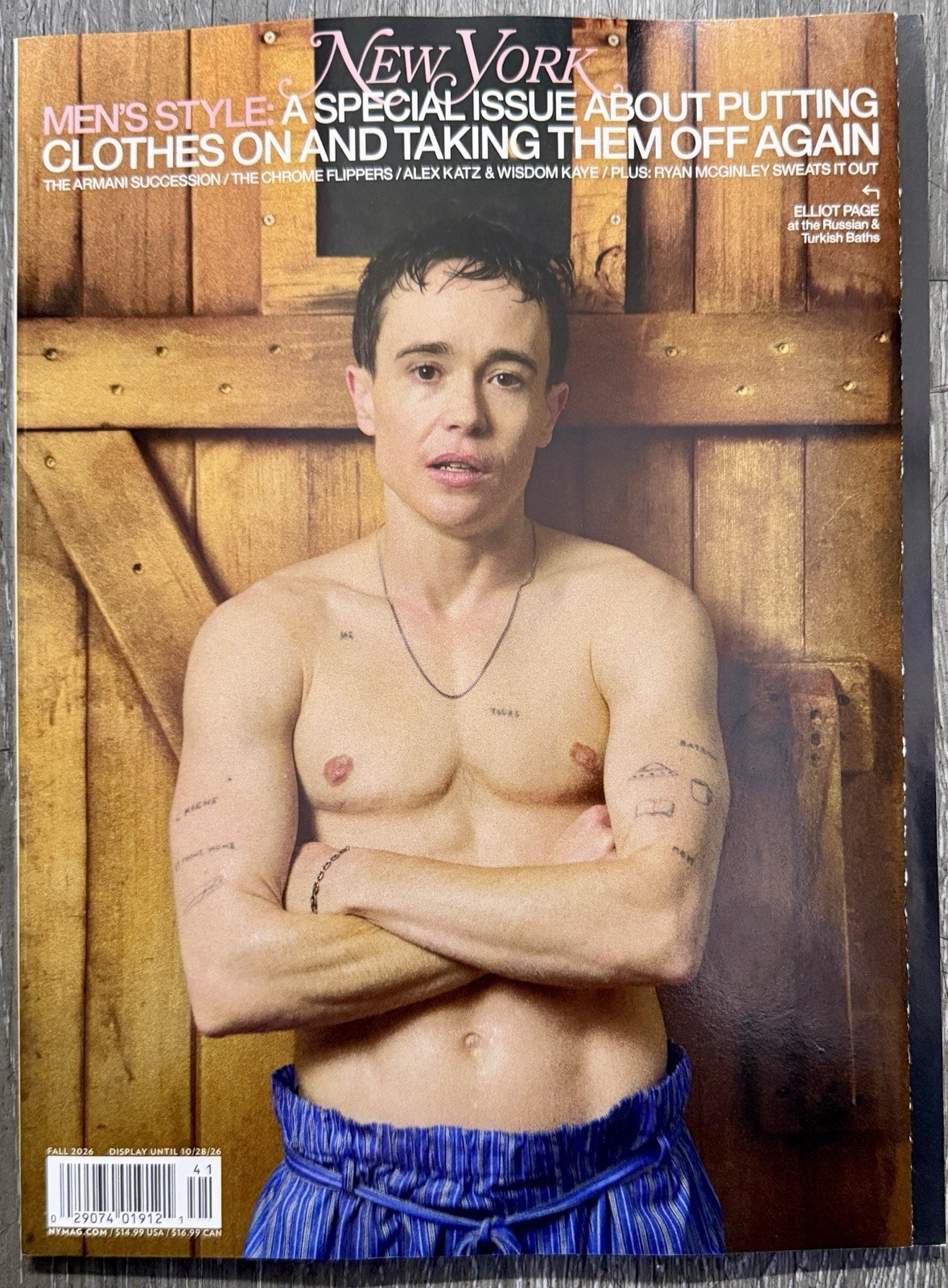 NEW YORK MAGAZINE - SPECIAL ISSUE  FALL 2026 -ELLIOT PAGE-BRAND NEW