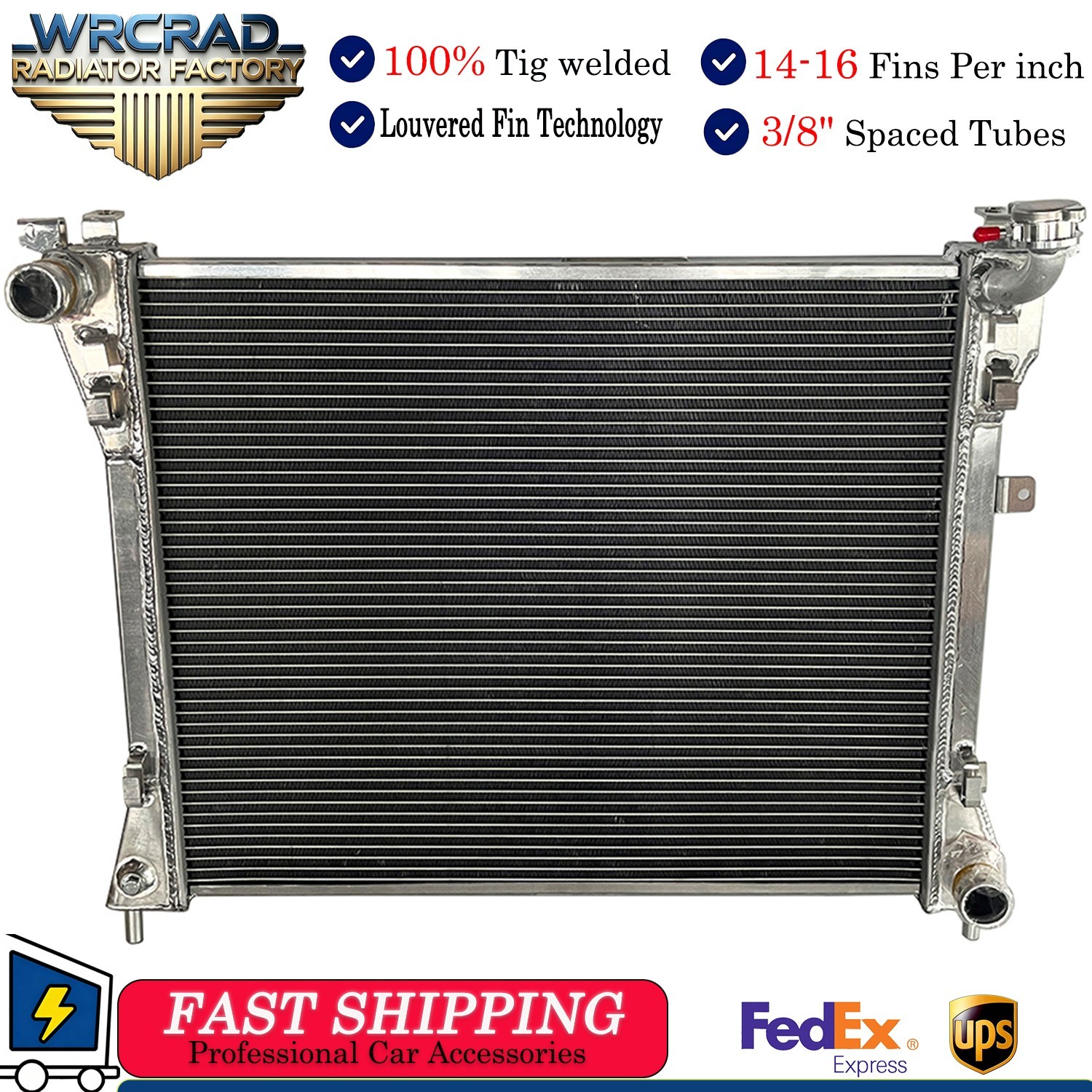 Aluminum Radiator For 2008-2020 Dodge Grand Caravan;Chrysler Town & Country 3.6L