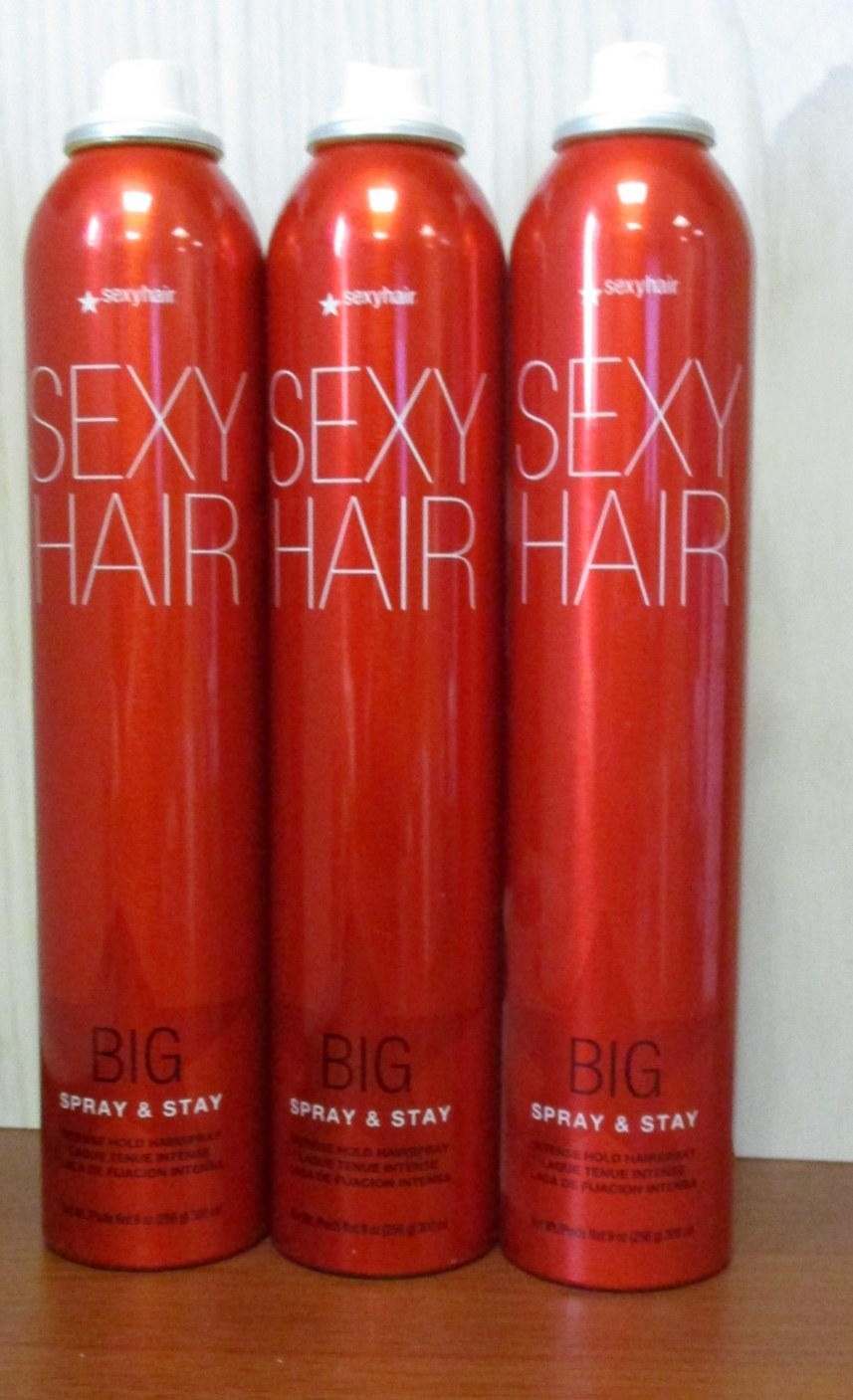 Sexy Hair Spray And Stay 9 Oz - 3 PACK [Dented] Packaging May Vary