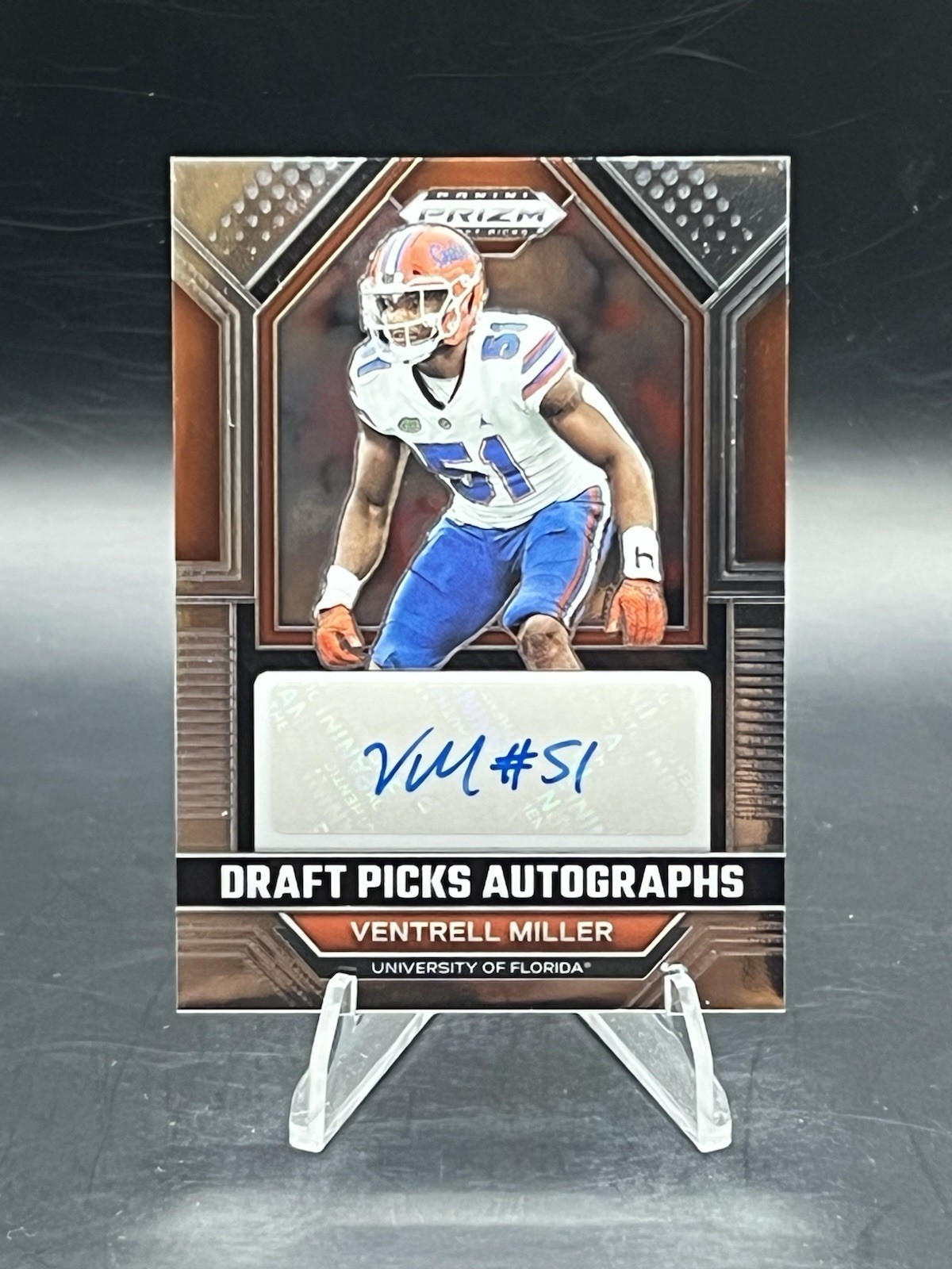 2023 Panini Prizm Draft Picks NCAA Football Ventrell Miller Auto #DPA-VEM Gators