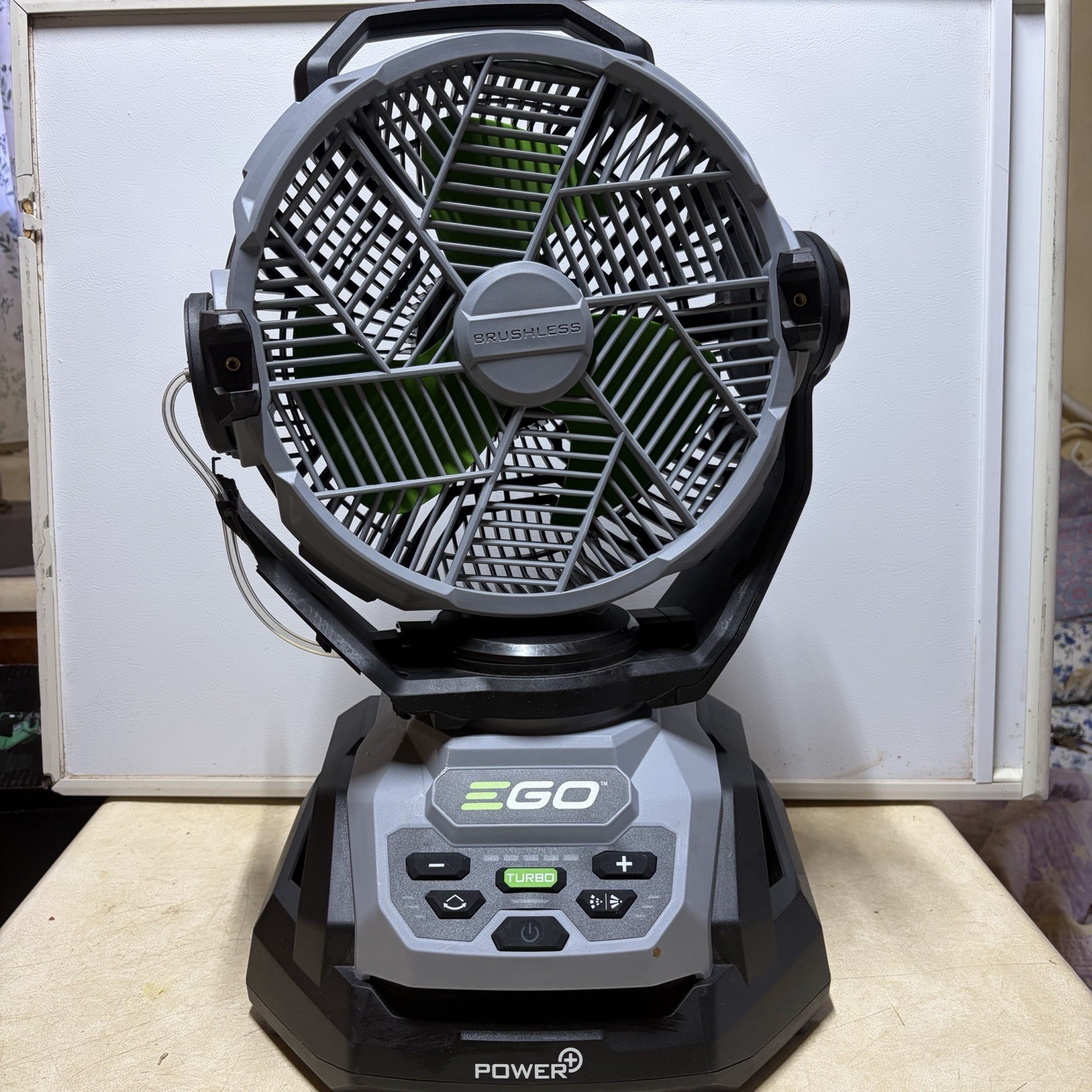 EGO Power + Misting Fan with 6 Speed Modes, 3 Oscillation Modes, Read