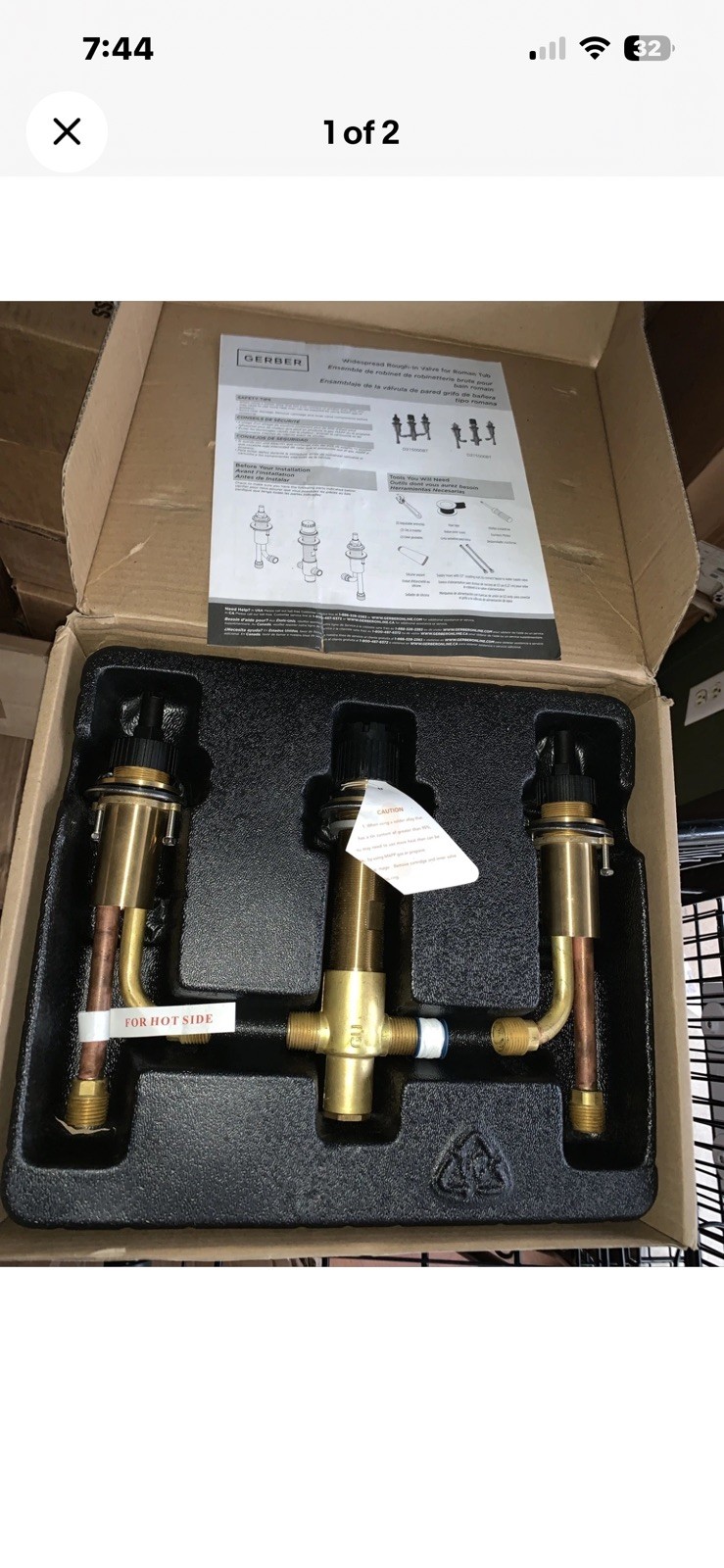 Gerber Danze D215000BT Widespread Roman Tub Faucet Rough-In Valve Gerber Danze D215000BT Widespread Roman Tub Faucet Rough-In Valve