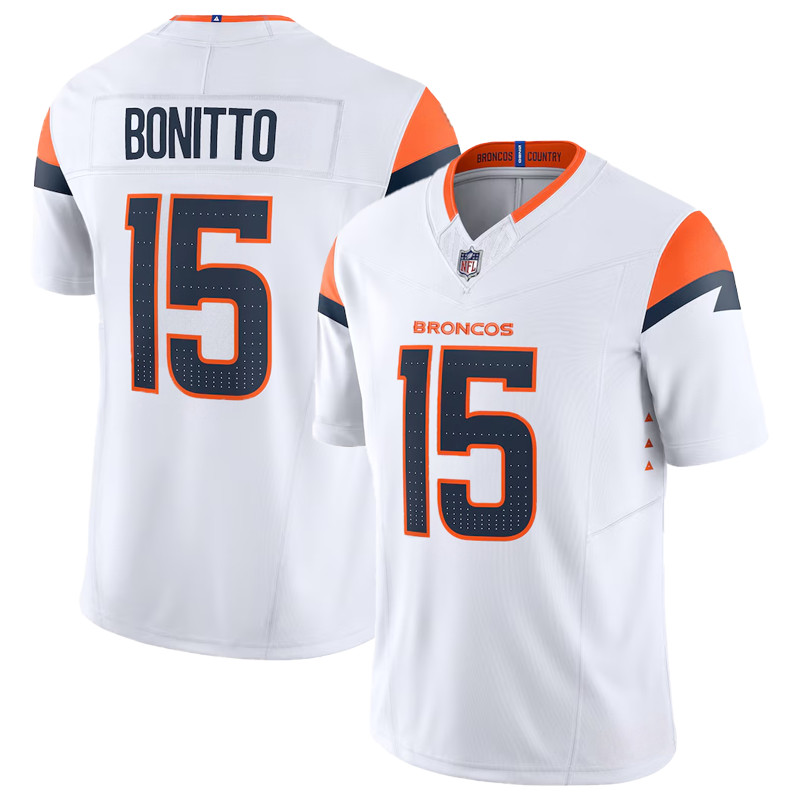 NWT Men's/Youth Broncos #15 Nik Bonitto Game Player Stitched Jersey+-