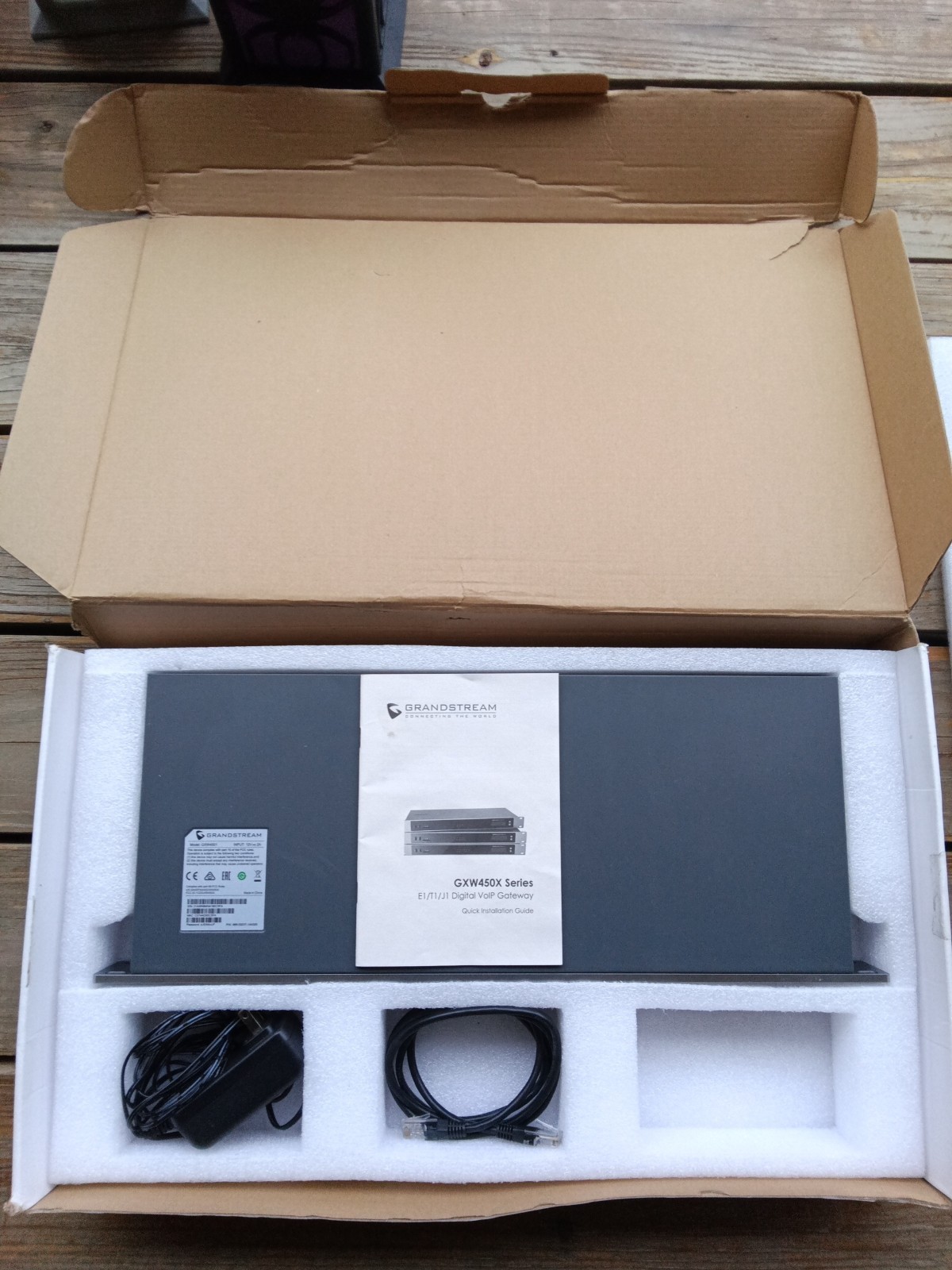 Grandstream GXW4501 Digital VoIP Gateway Works TESTED W Box It Came In.