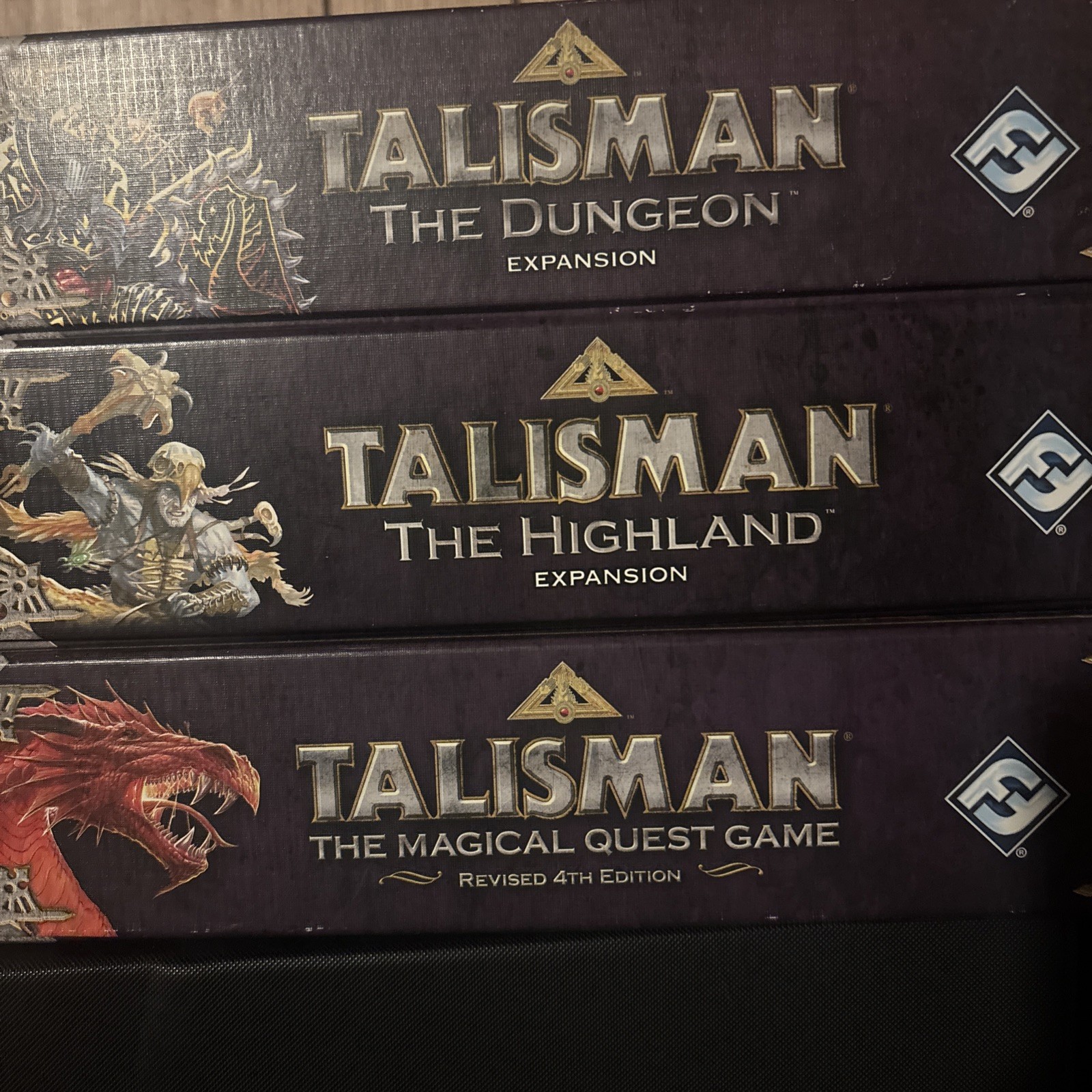 Talisman Revised 4th Ed Magical Quest Game Fantasy Flight w/ Two Expansion Packs Talisman Revised 4th Ed Magical Quest Game Fantasy Flight w/ Two Expansion Packs