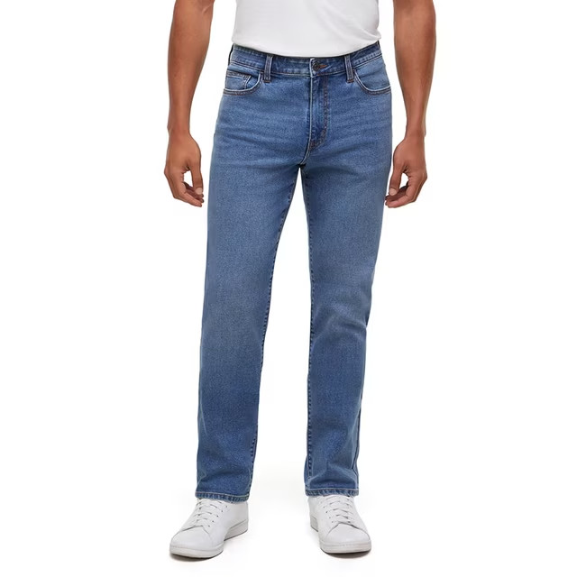 NWT Express Men\'s Slim Straight Stretch Jean Size 40 x 30 Medium Wash
