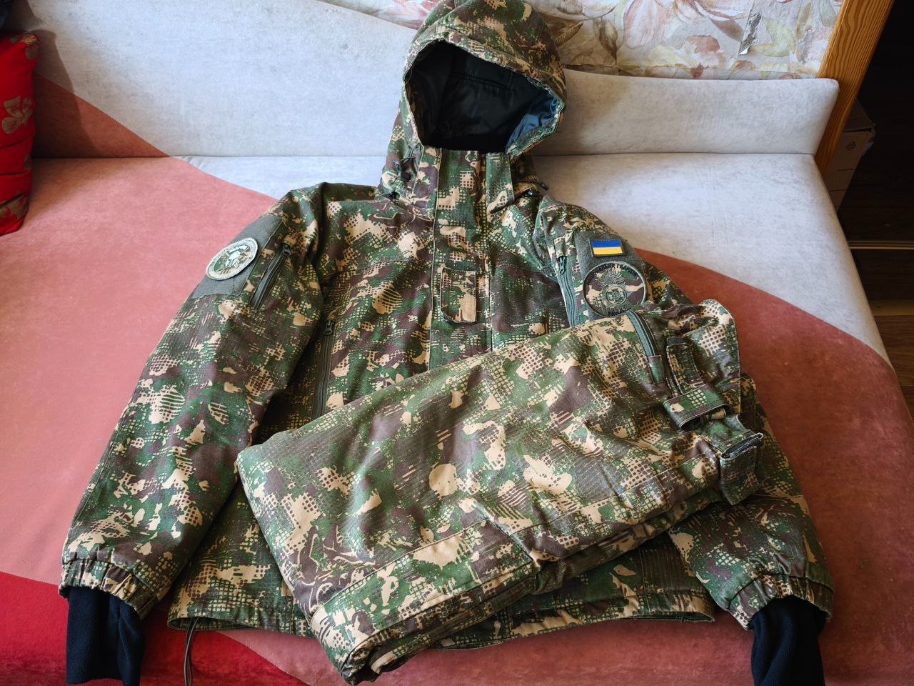 Ultra RARE KHYZHAK Camo Tactical Suit 50 M Genuine Winter PREDATOR Set Ukrainian