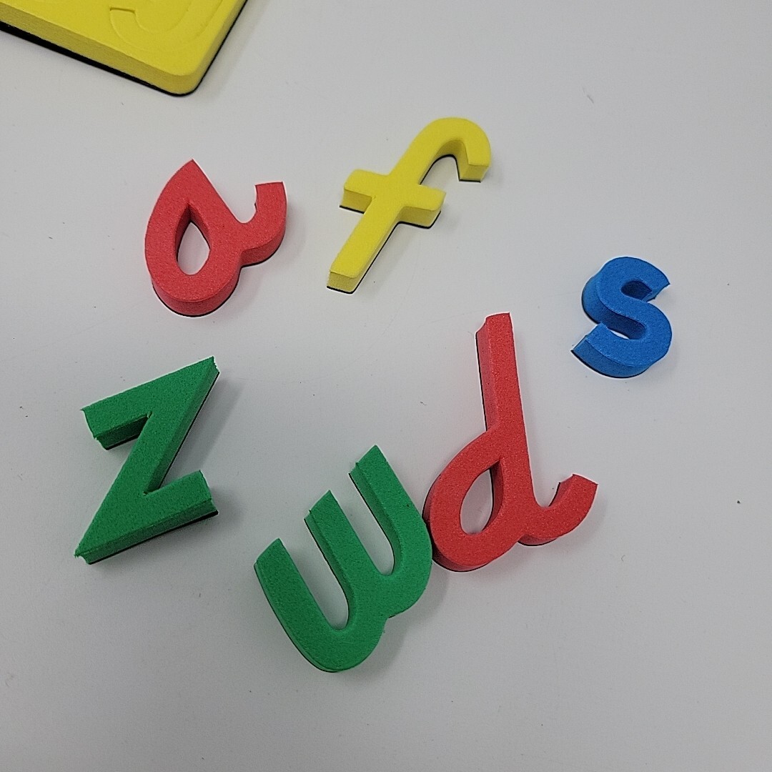 Magnetic Foam Letters, Teaching Tool Lowercase Letters D\'Nealian Colorful Magnetic Foam Letters, Teaching Tool Lowercase Letters D\'Nealian Colorful