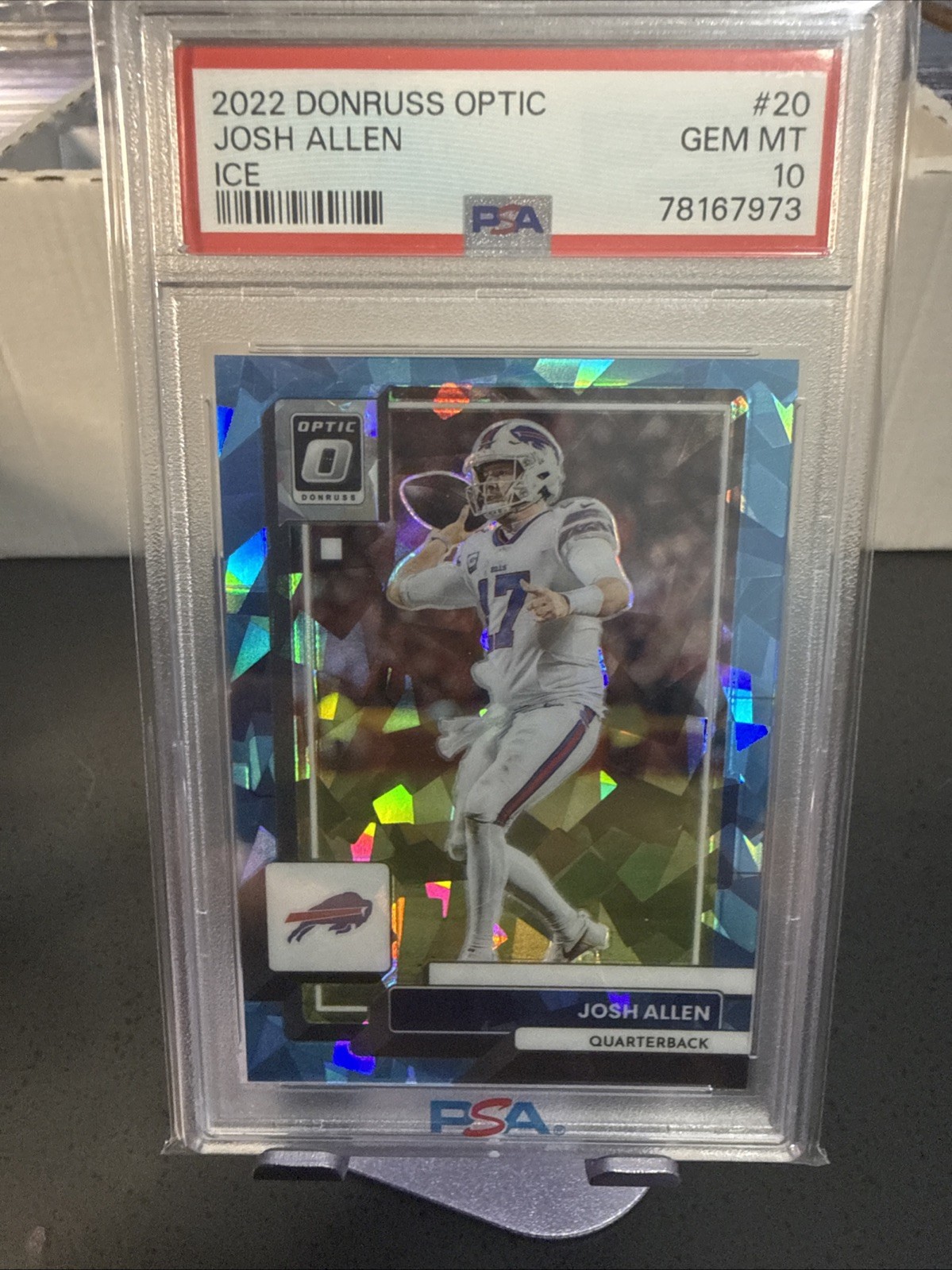 2022 Panini Donruss Optic - Josh Allen #20 Ice Prizm /15 2022 Panini Donruss Optic - Josh Allen #20 Ice Prizm /15