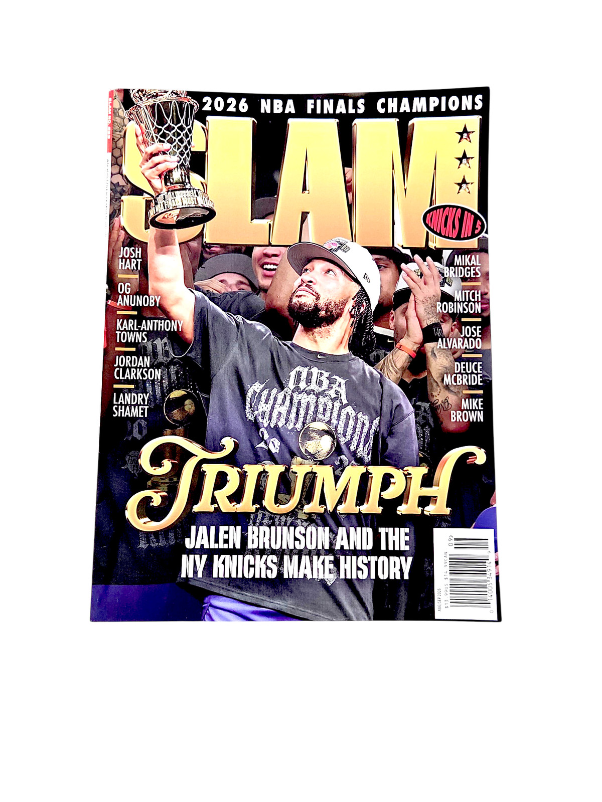 Power Slam Basketball Magazine Aug/Sep 2026 Knicks NBA Triumph Jalen Brunson
