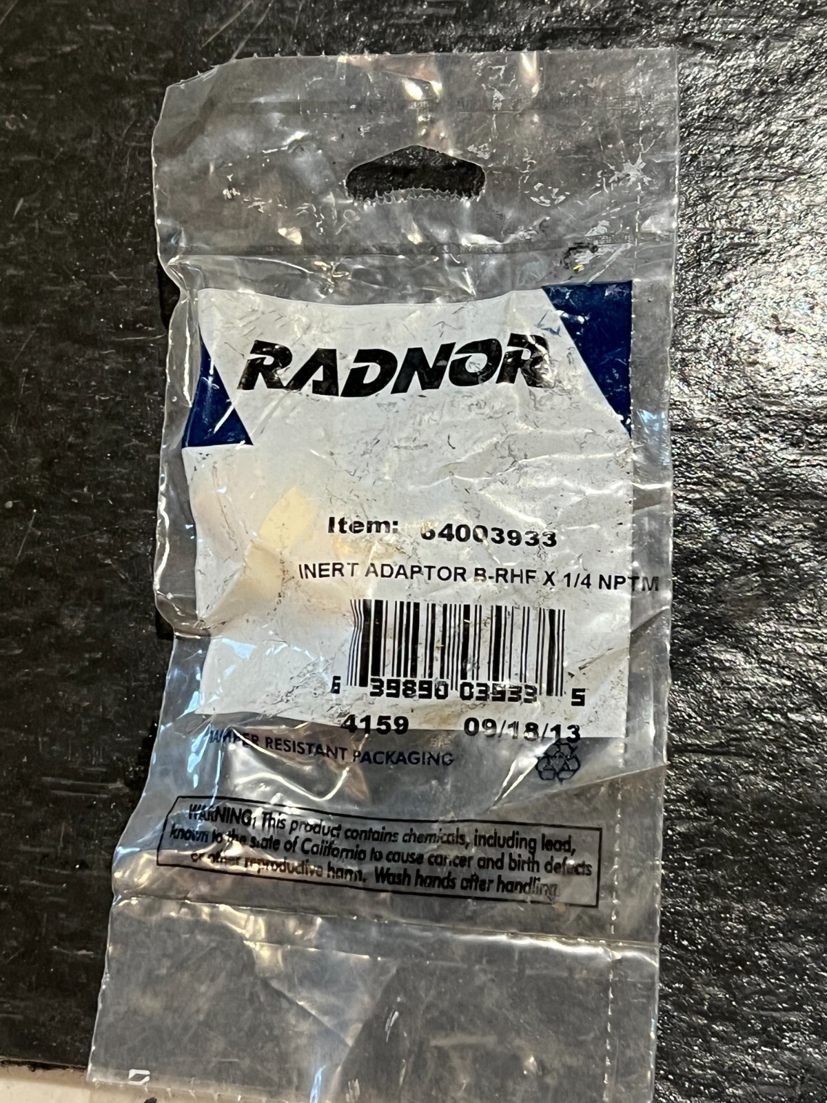 radnor 64003933 nos poor packaging