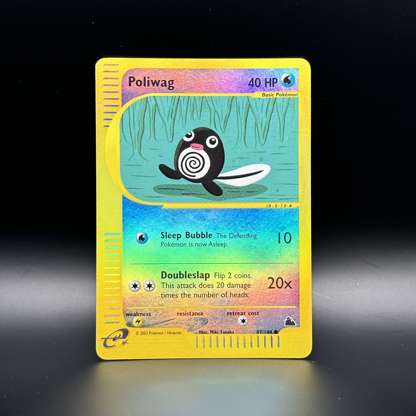 Poliwag 87/144 Skyridge 2003 Reverse Holo E-series E-reader Pokémon Poliwag 87/144 Skyridge 2003 Reverse Holo E-series E-reader Pokémon