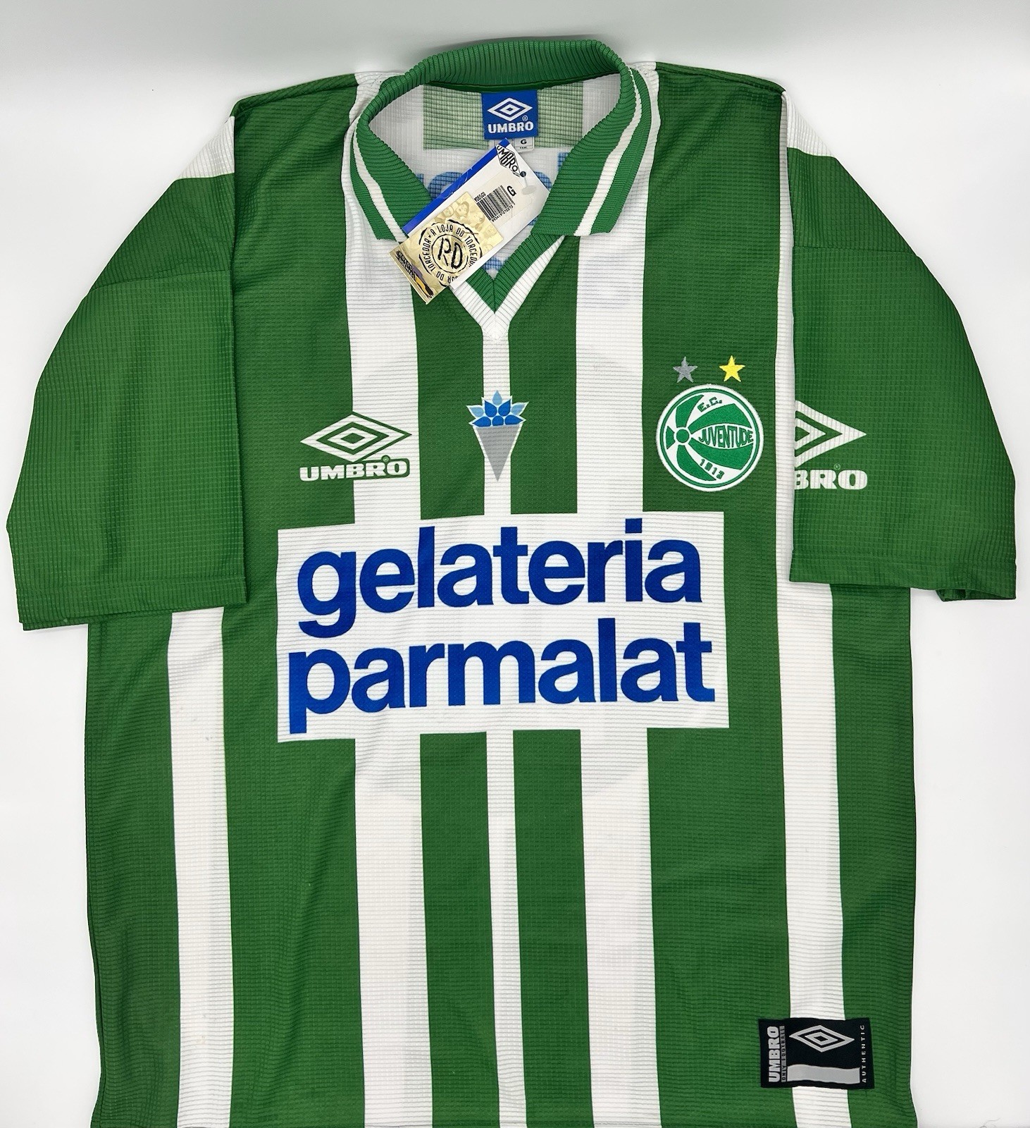 EC Juventude 1999/2000 Home Authentic Umbro #10 Soccer Jersey (L)