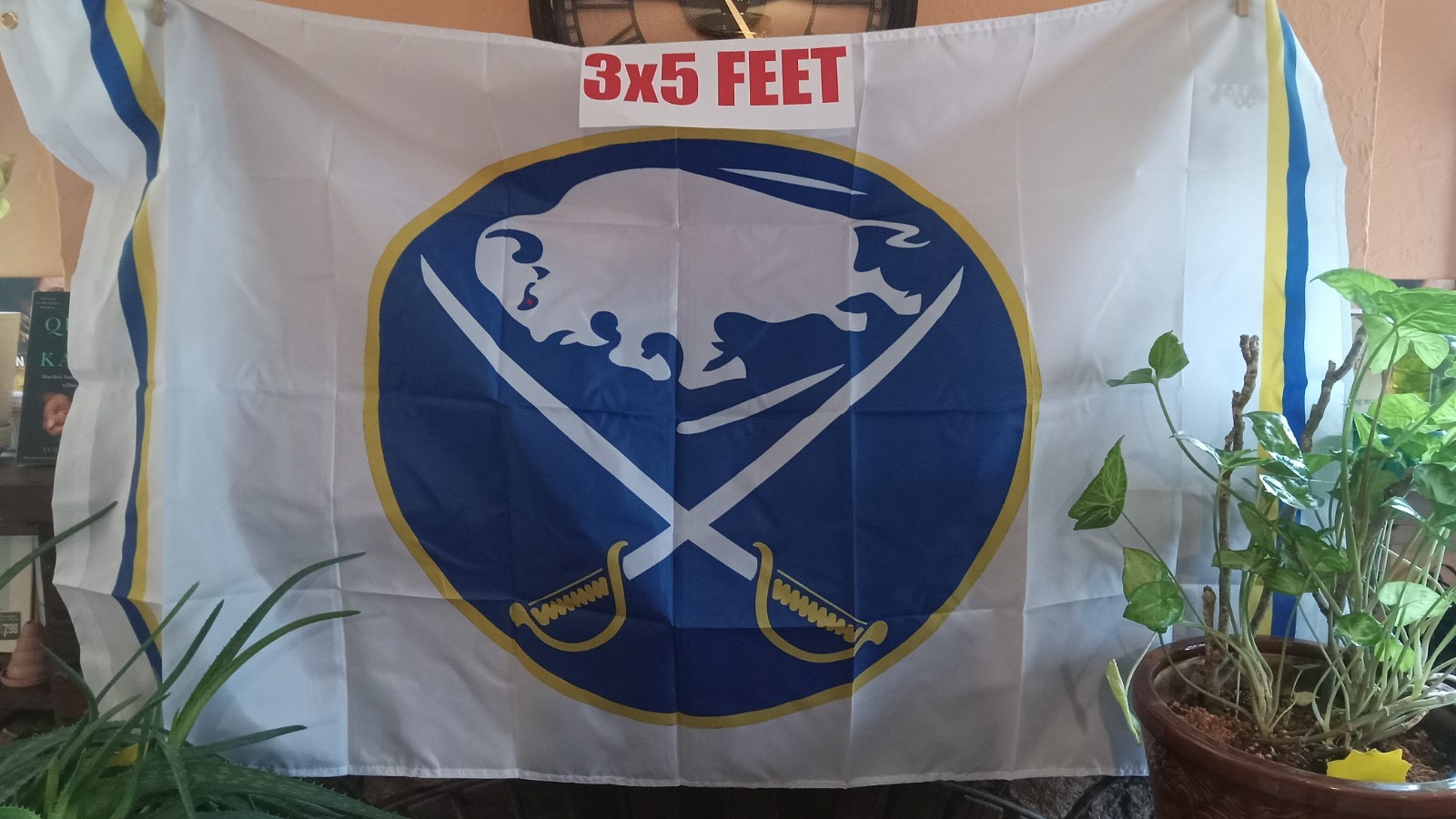 Buffalo Sabres White NHL 3X5 Feet Flag Banner Pole or Wall Decord Buffalo Sabres White NHL 3X5 Feet Flag Banner Pole or Wall Decord
