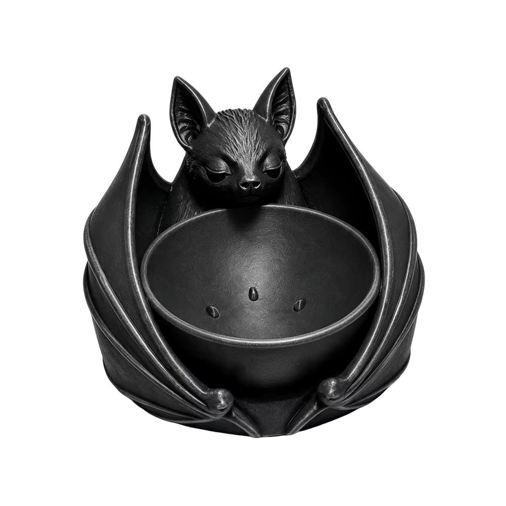 **Gothic Bat Hanging Planter Pot - 3D Printed Succulent Flowerpot Garden Decor**