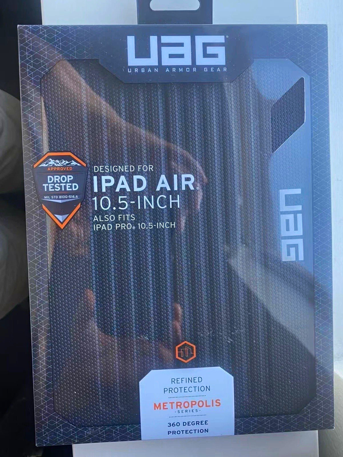 UAG Metropolis Folding Folio Case Black Drop Tested Pencil Holder iPad 10.5