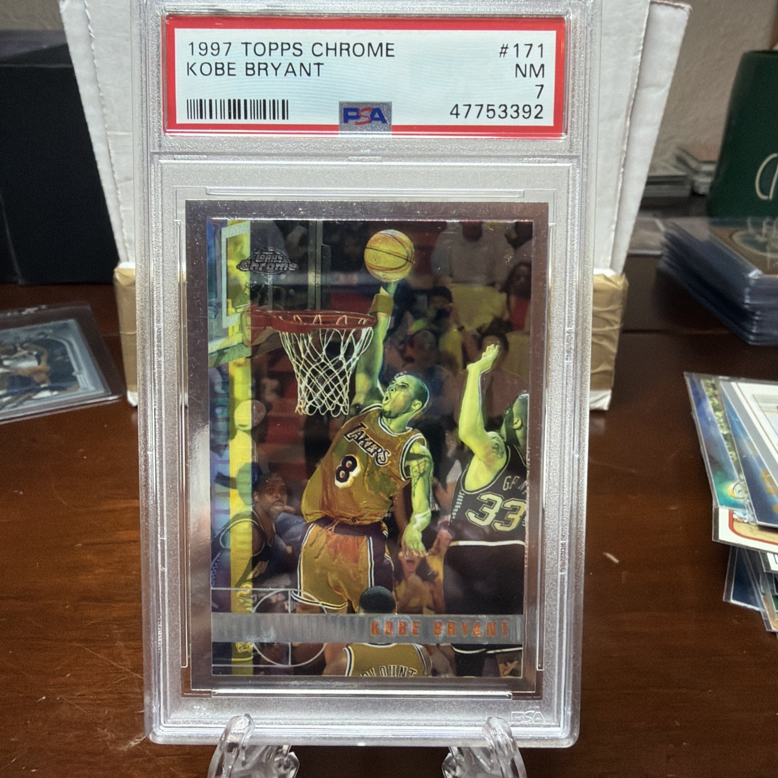 1997-98 Topps Chrome - Kobe Bryant #171 - PSA 8 1997-98 Topps Chrome - Kobe Bryant #171 - PSA 8